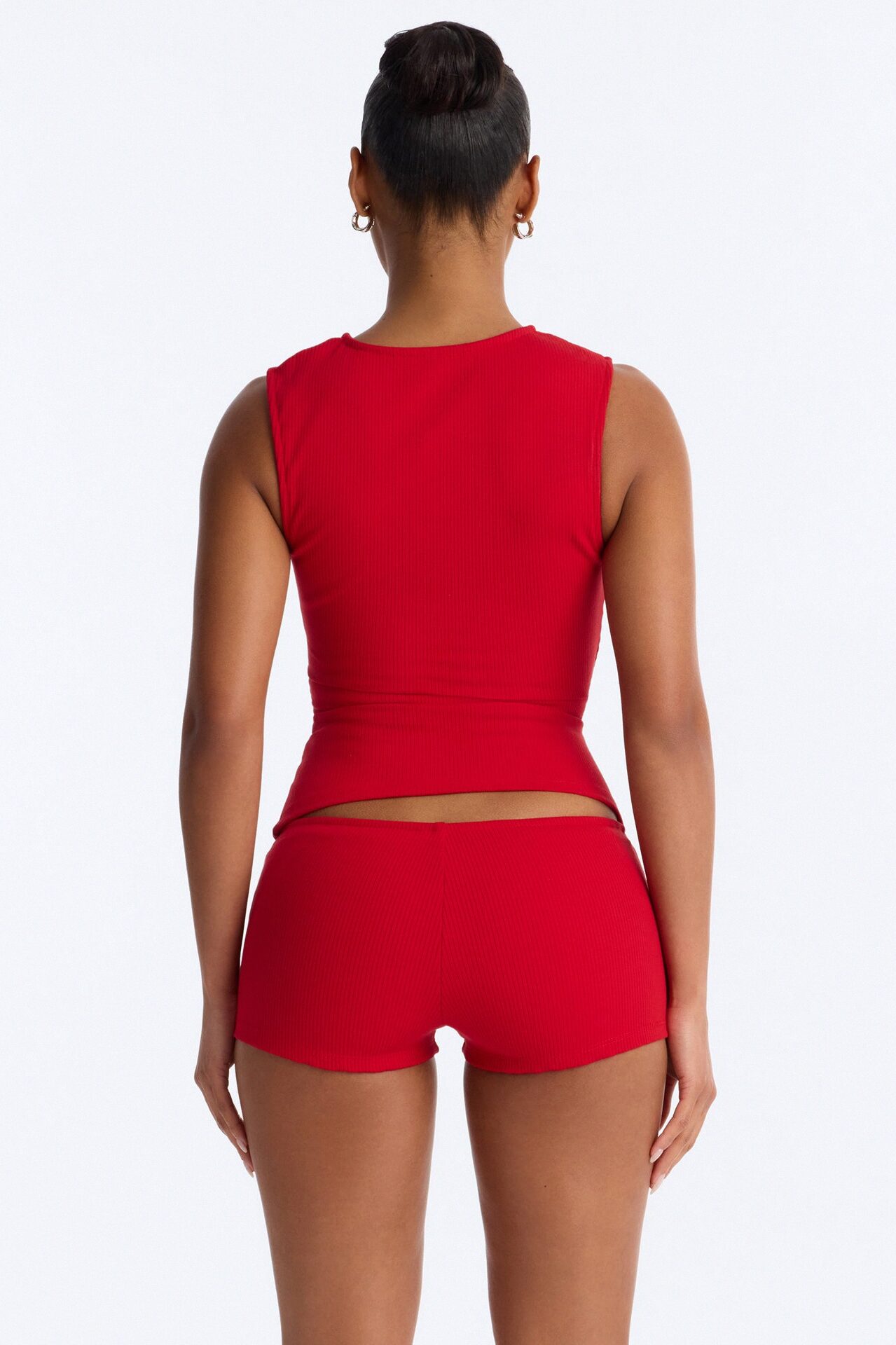 Acacia Snatched Micro Mini Short Set - Red