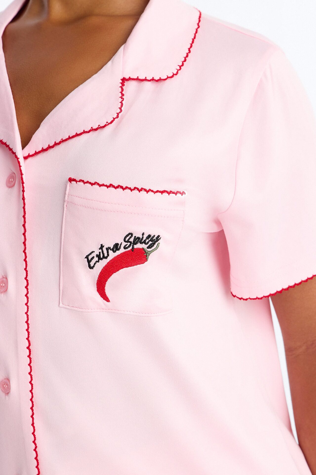 Extra Spicy PJ Pant Set - Pink/combo