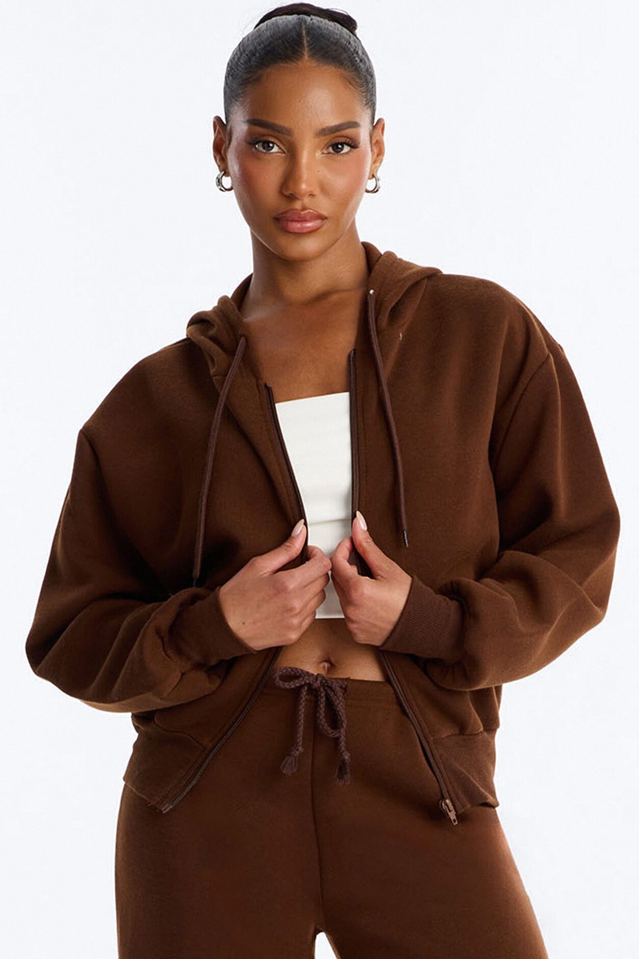 Bride To Be Fleece Pant Set - Brown/combo