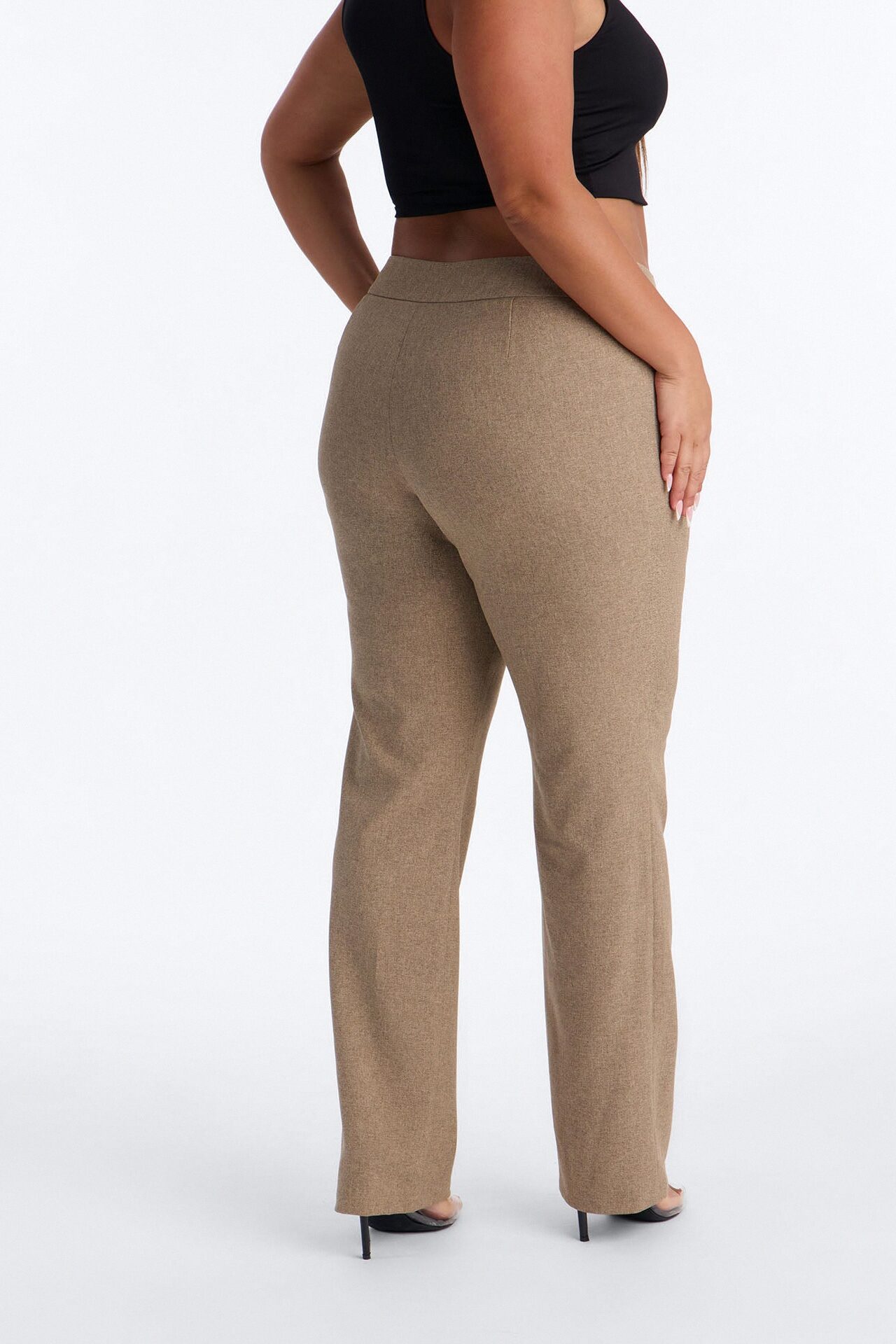 Panthere Low Rise Straight Leg Trouser - Caffe