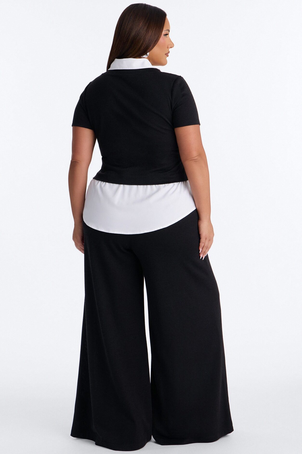 Sharay Knit 2fer Pant Set - Black