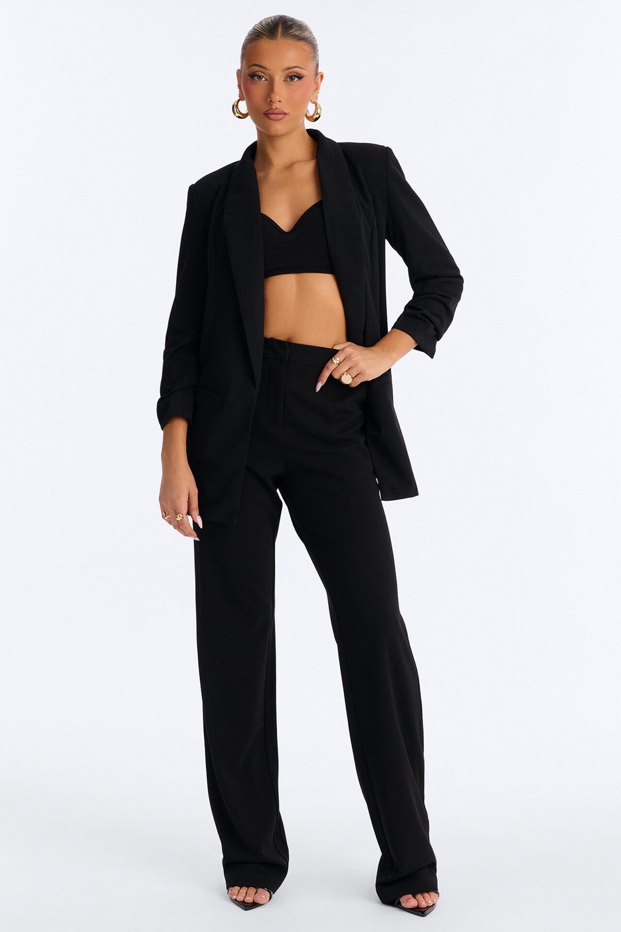 Tall Core Competency Straight Leg Trouser - Black