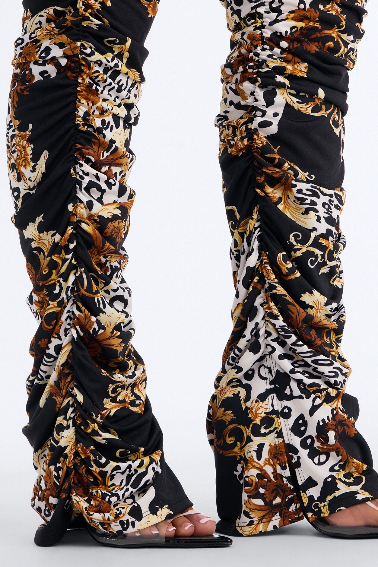 Labeled Luxe Stacked Skinny Pant - Black/combo