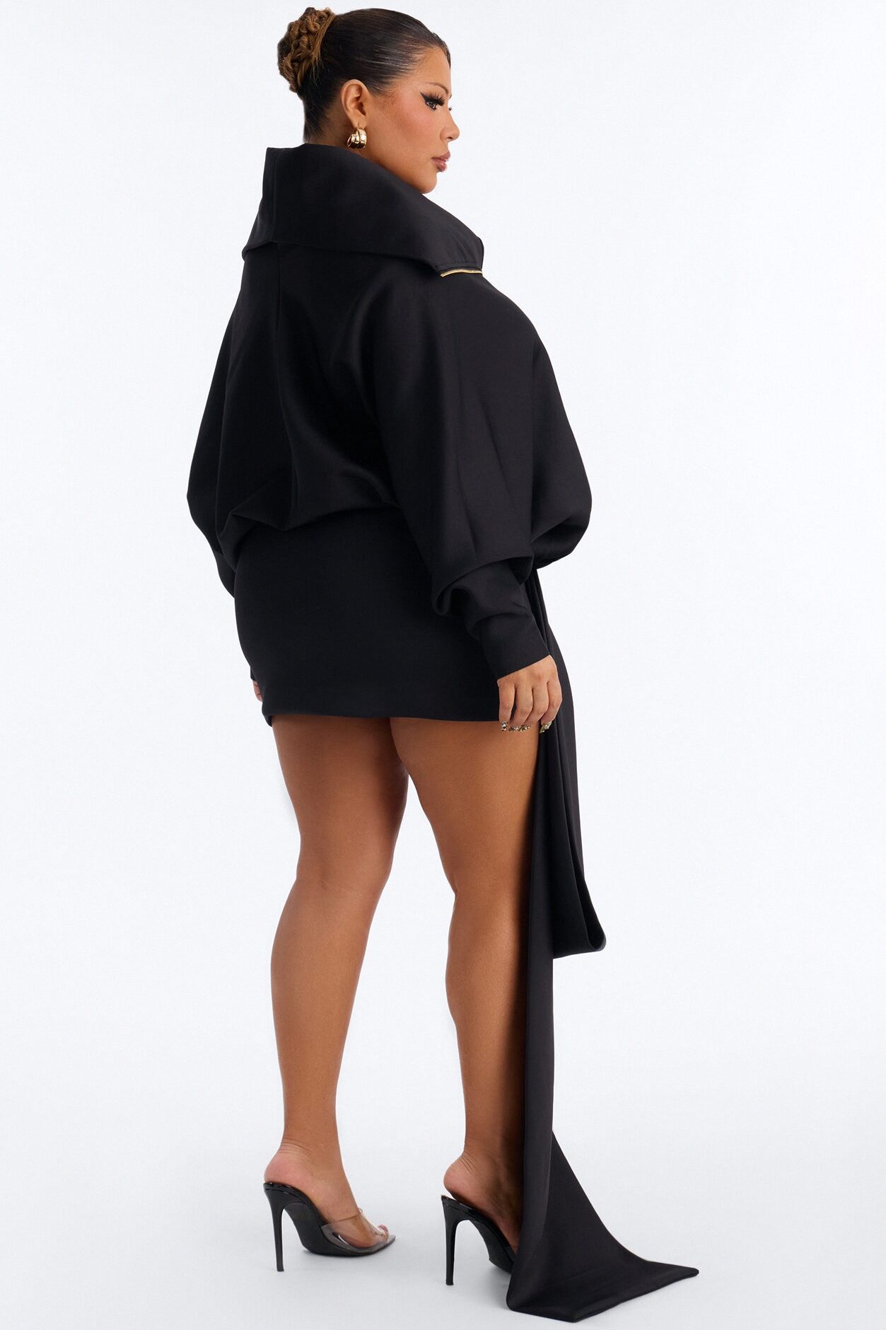 The Gold Standard Scuba Mini Dress - Black