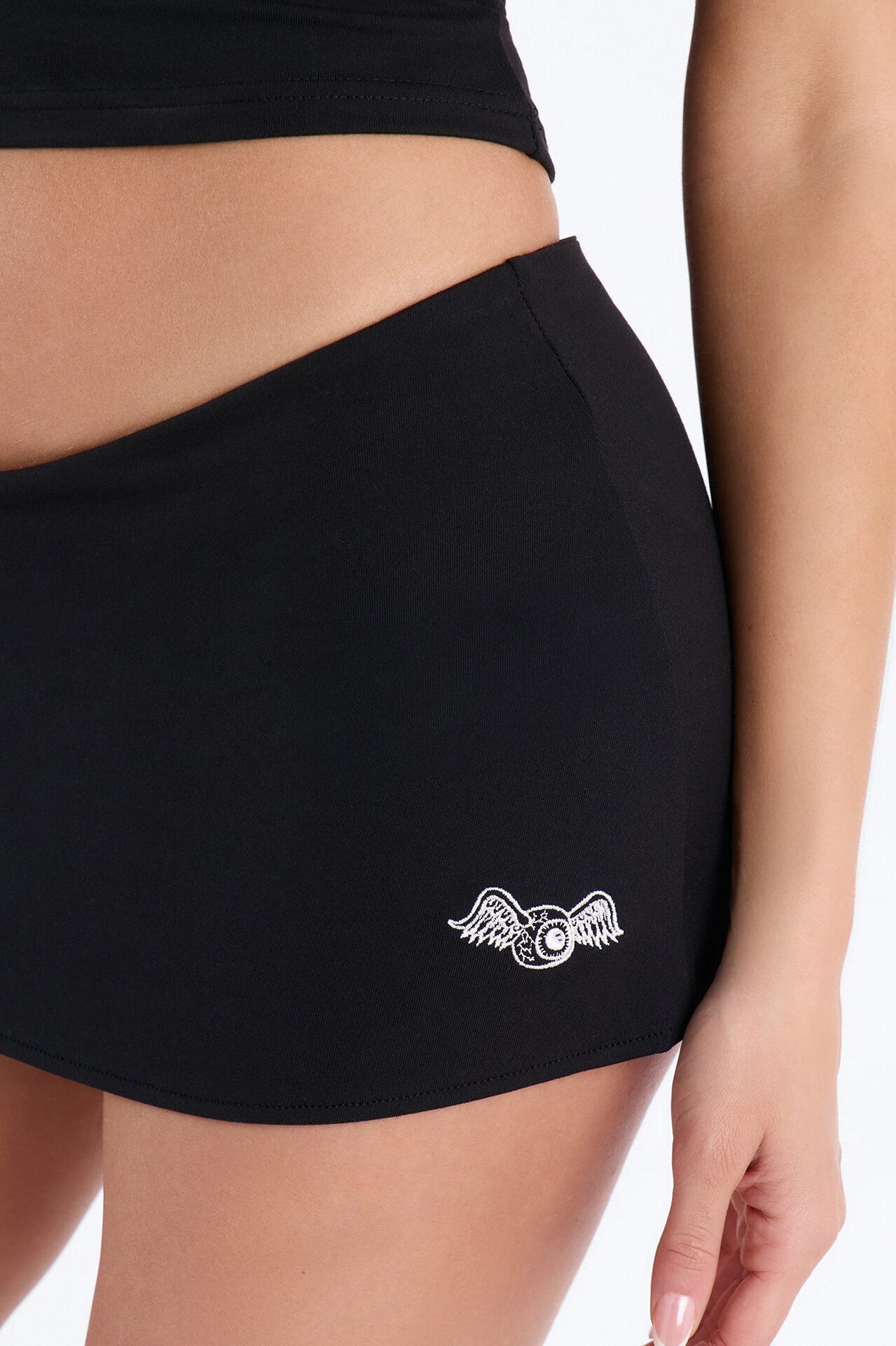Von Dutch Sporty Mini Skirt - Black