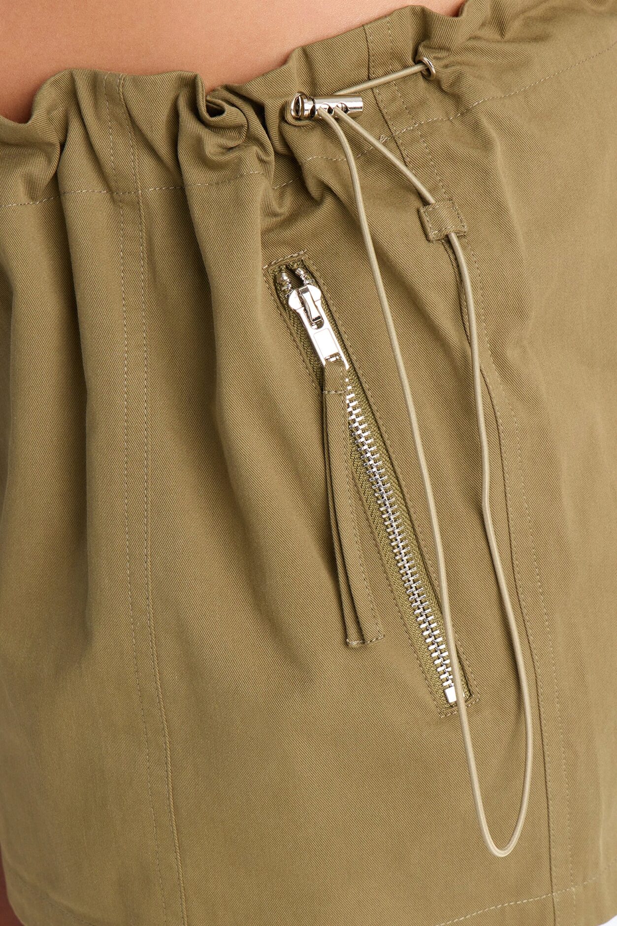Anaia Bungee Cord Micro Short - Military Green