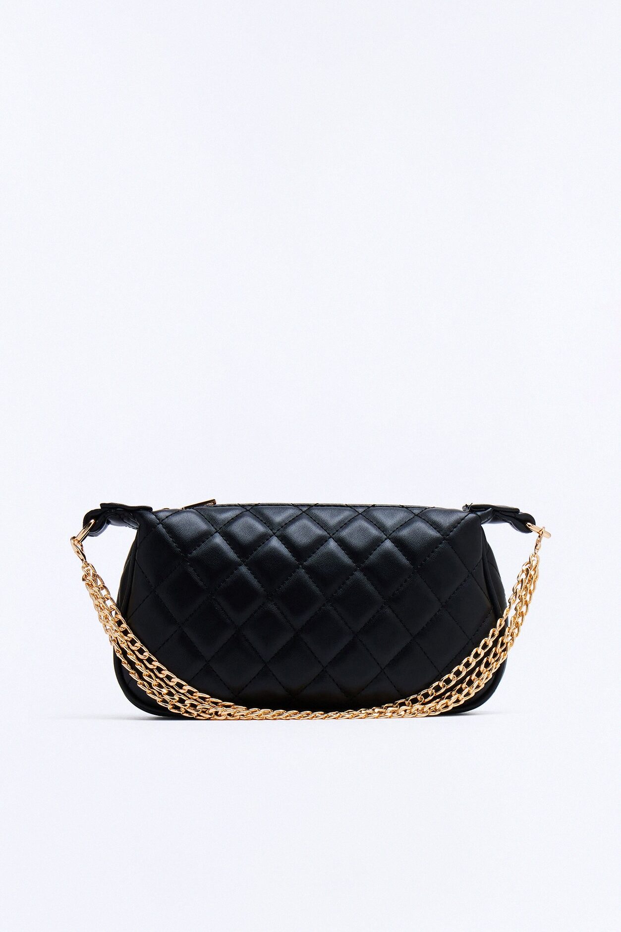High Achiever Faux Leather Shoulder Handbag - Black