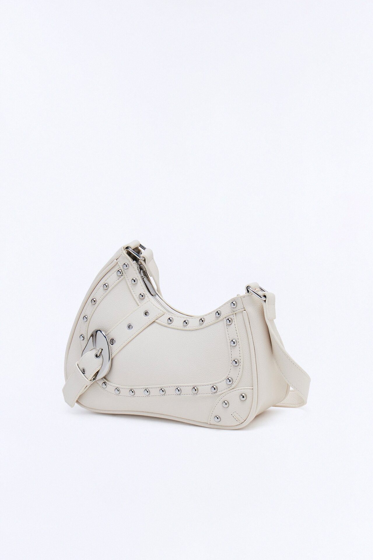 Downtown Brunch Faux Leather Shoulder Bag - Ivory