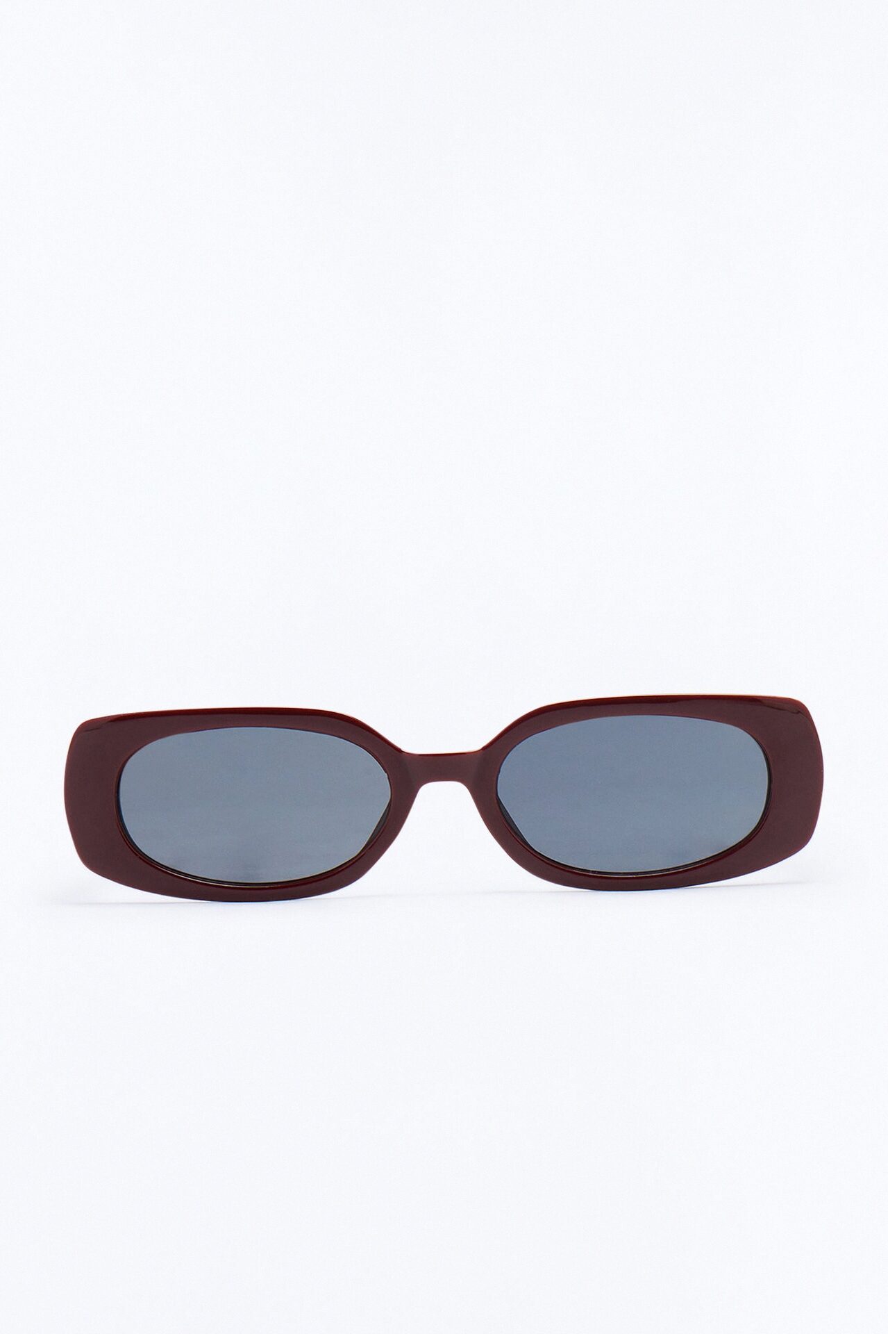 Lost My Mind Circular Sunglasses - Burgundy