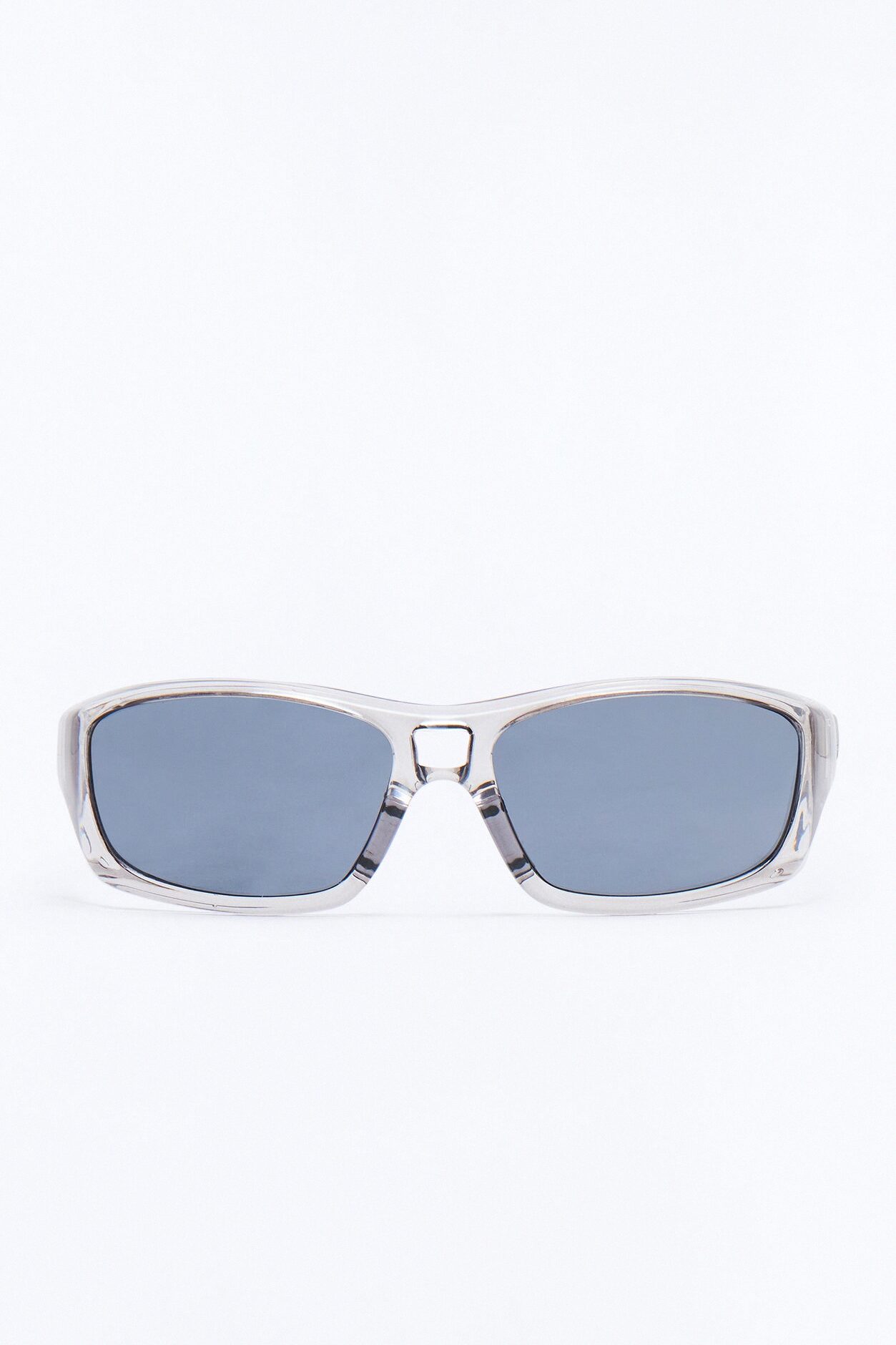 Missed Call Sport Wrap Sunglasses - Silver