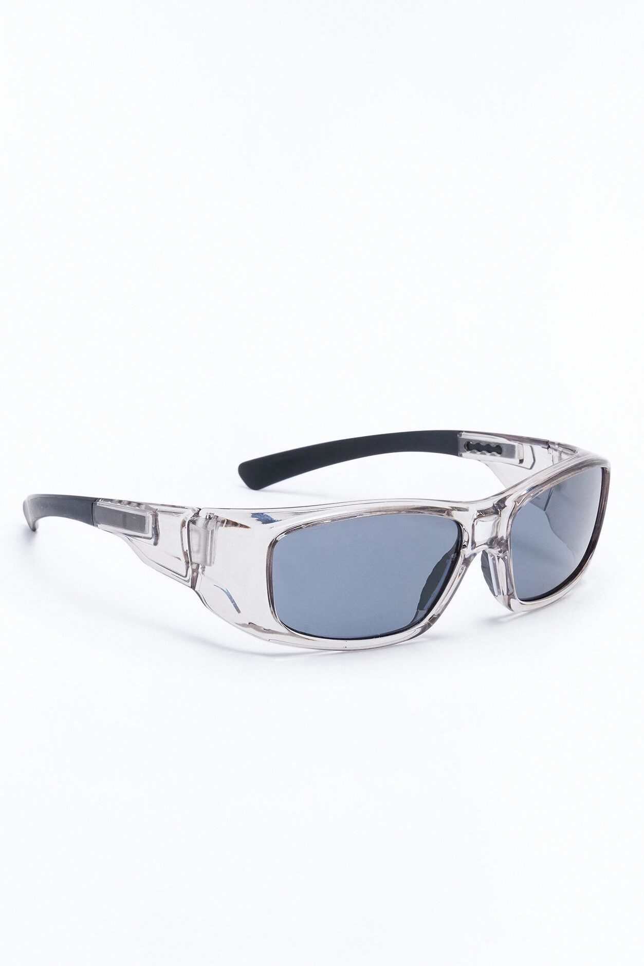 Missed Call Sport Wrap Sunglasses - Silver