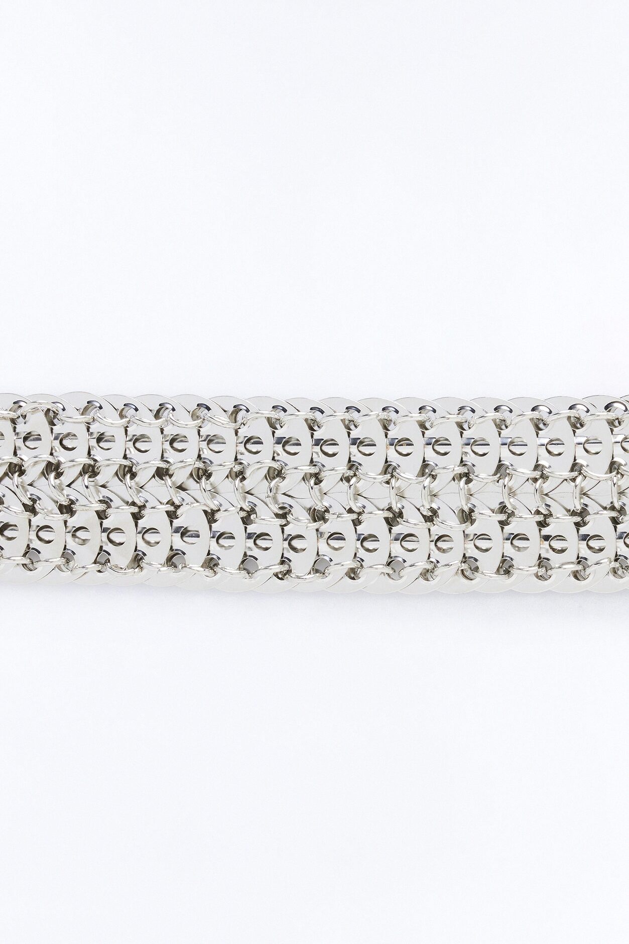 Interwired Chain Belt - Silver