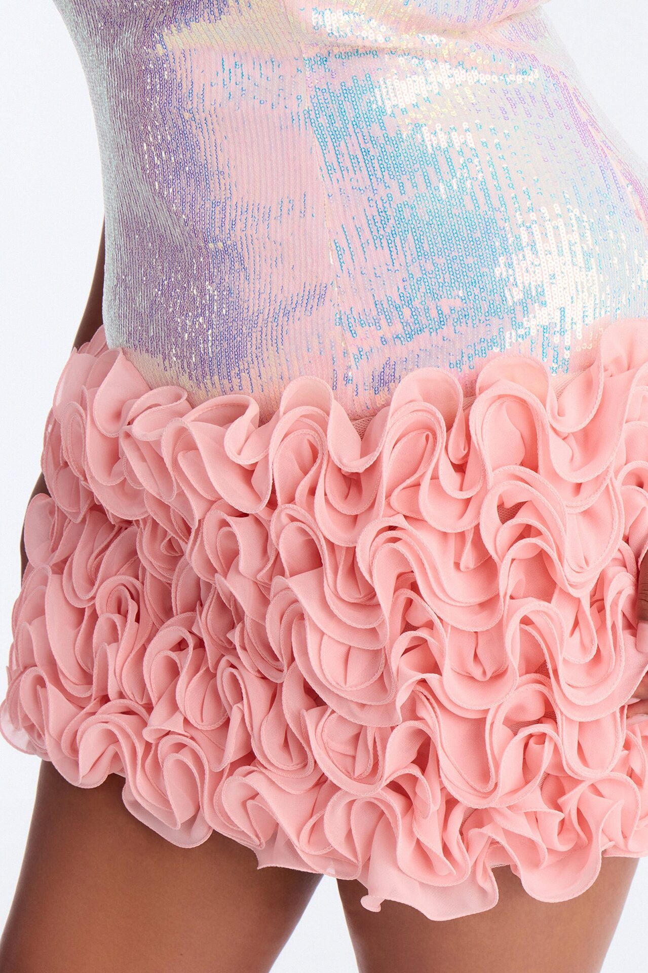 You Wish Strapless Sequin Micro Mini Dress - Pink