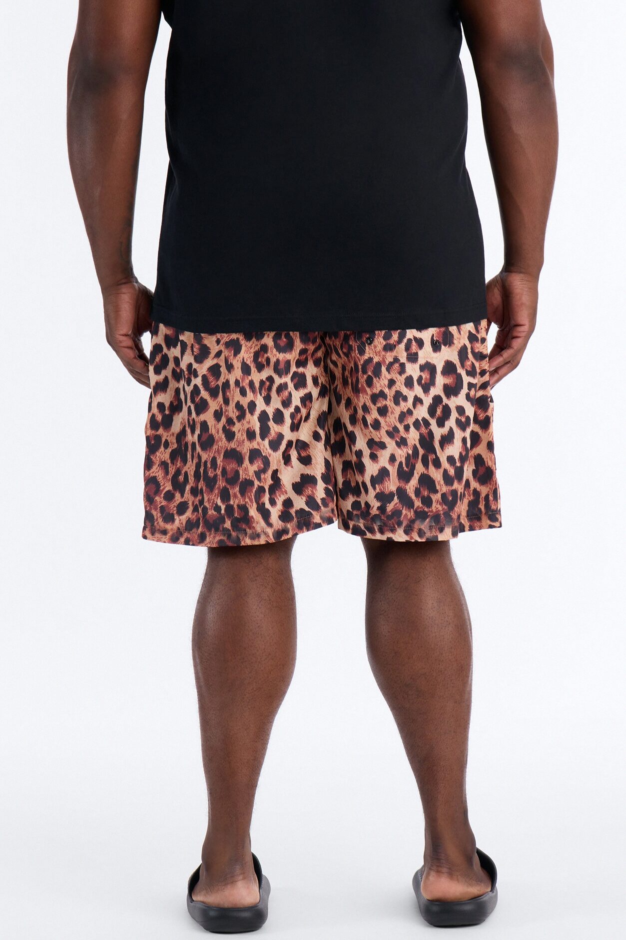 Leopard Print Swim Trunk 7″ - Leopard
