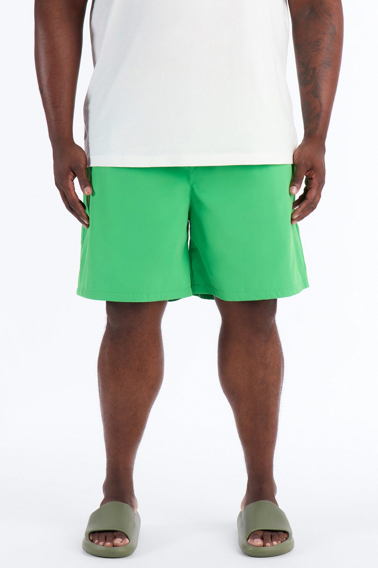 Wild Island Reactive Swim Trunk 7″ - Green