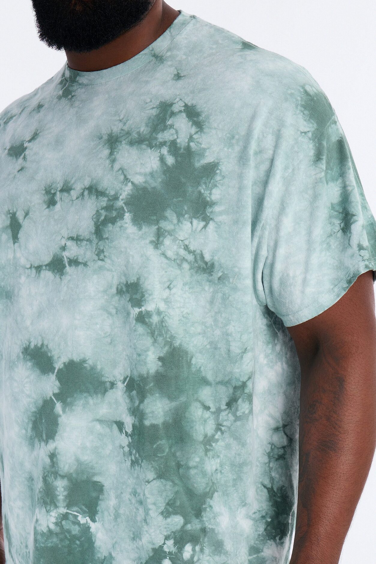 The Crystal Oversized Tee - Green/combo