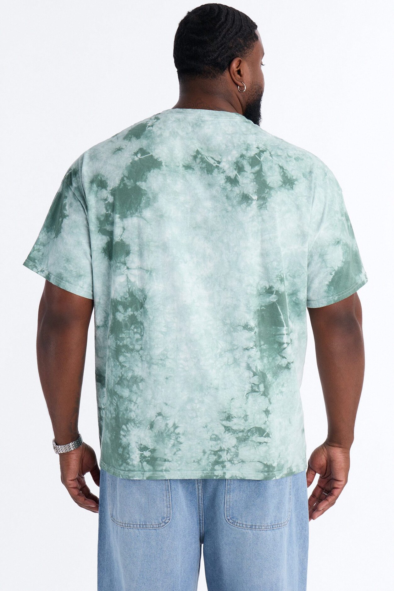 The Crystal Oversized Tee - Green/combo