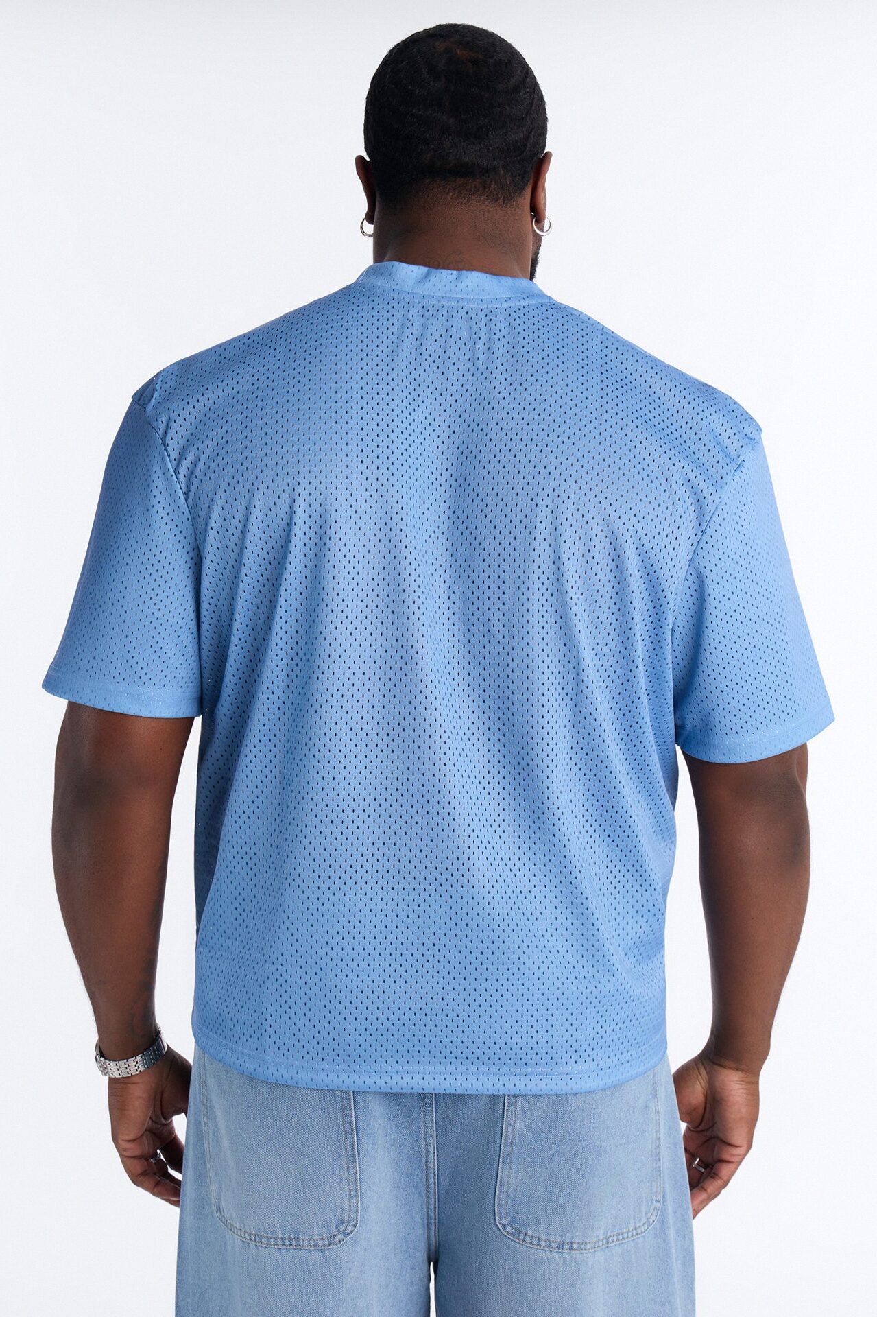 Blessed Mesh Jersey Short Sleeve - Blue