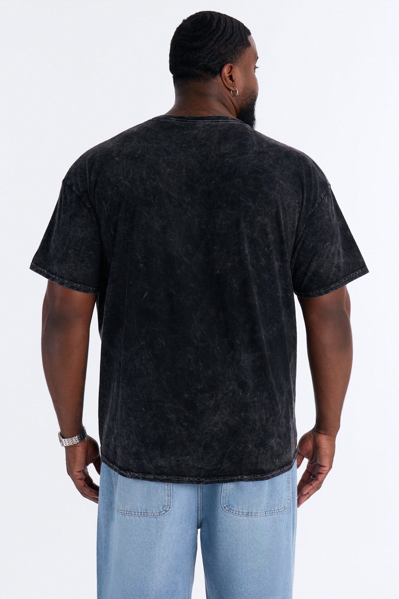 Vincent Van Gogh Night Sky Vintage Short Sleeve Tee - Black