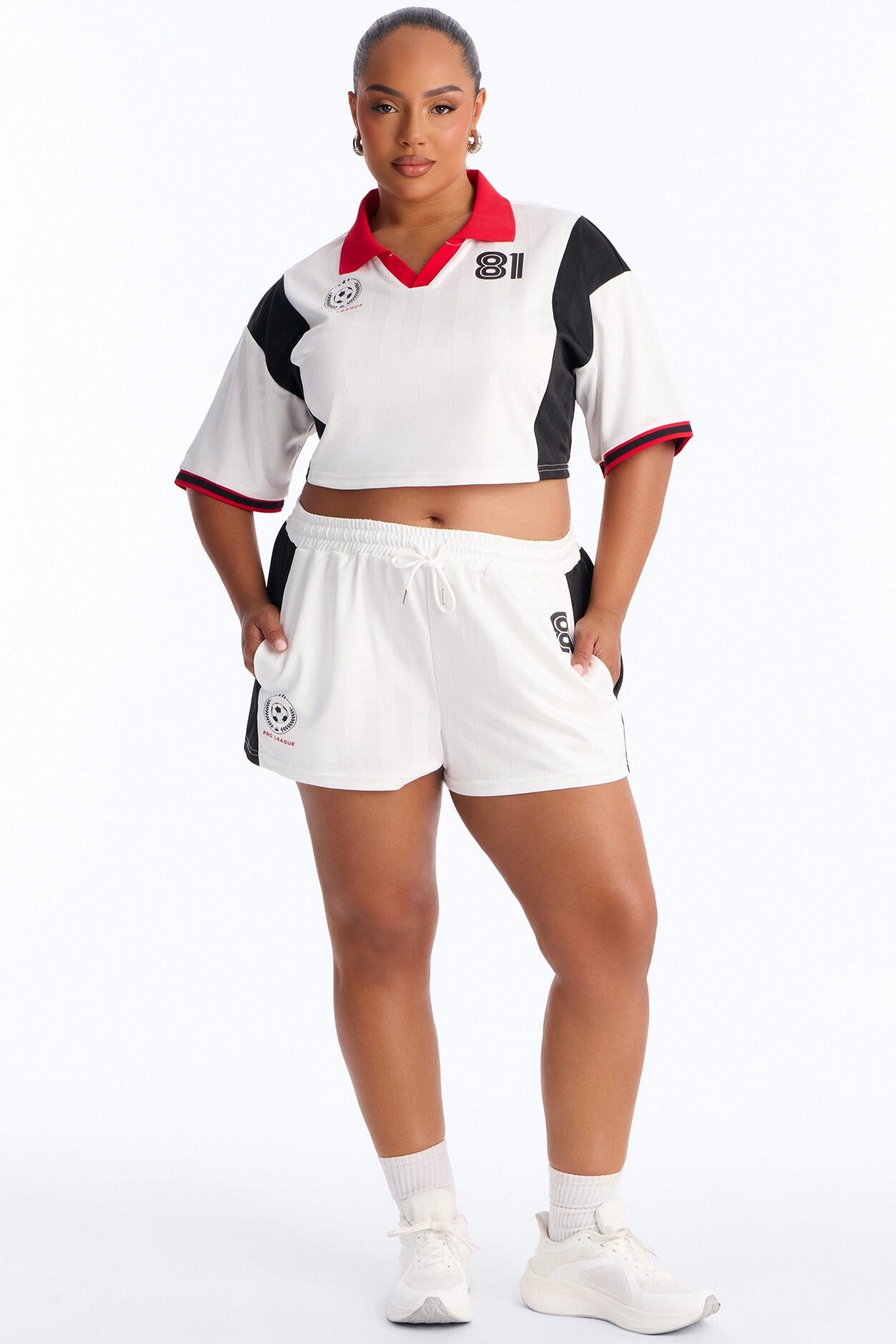 Pro League 81' Short Set - White/combo