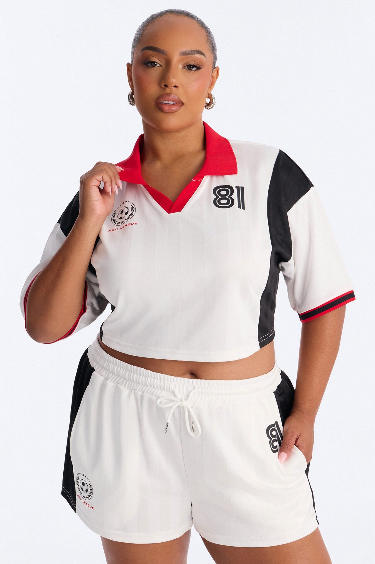 Pro League 81' Short Set - White/combo