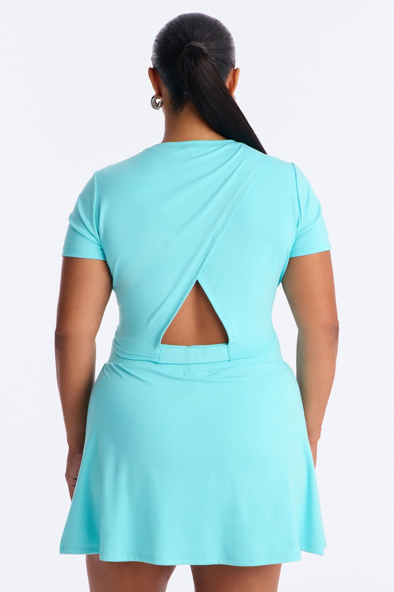 Sandy Mini Skirt Set - Aqua