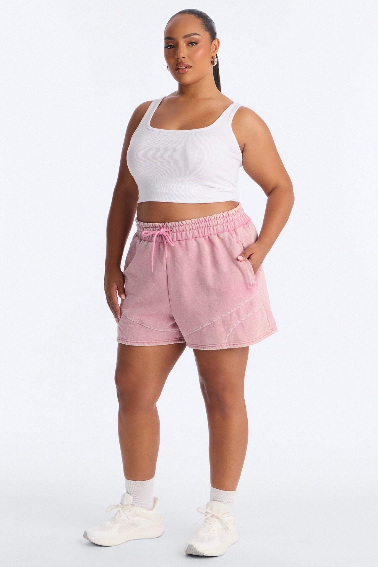 Norah Washed Lounge Short - Mauve