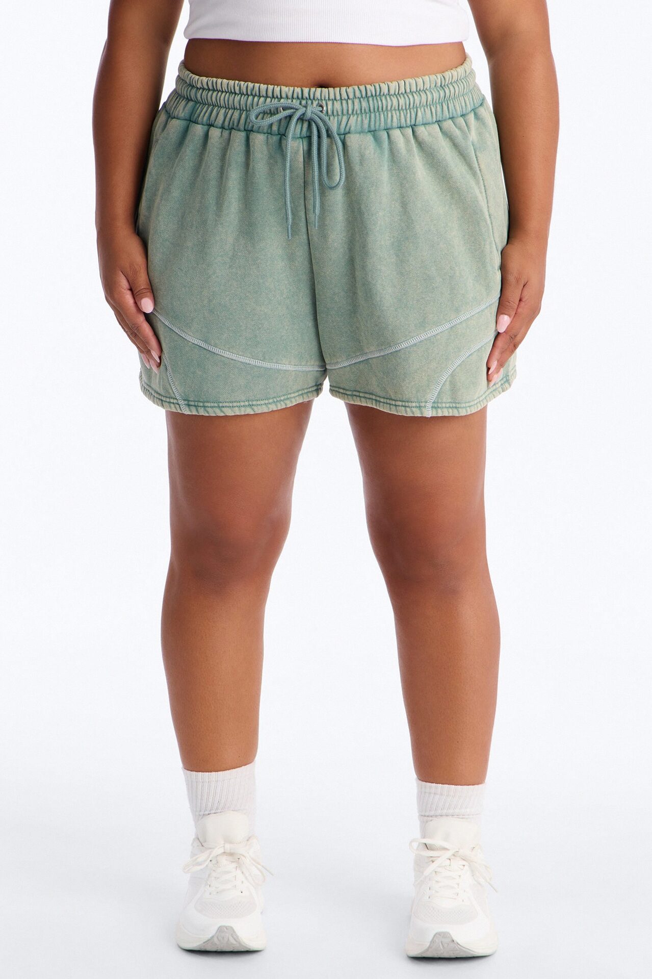 Norah Washed Lounge Short - Sage