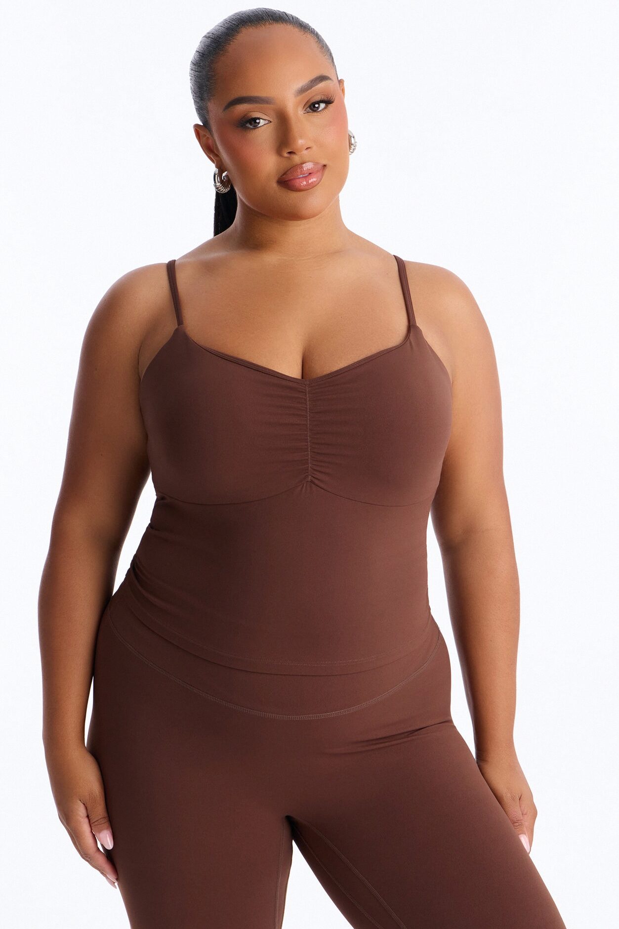 Natasha Active Legging Set - Chocolate