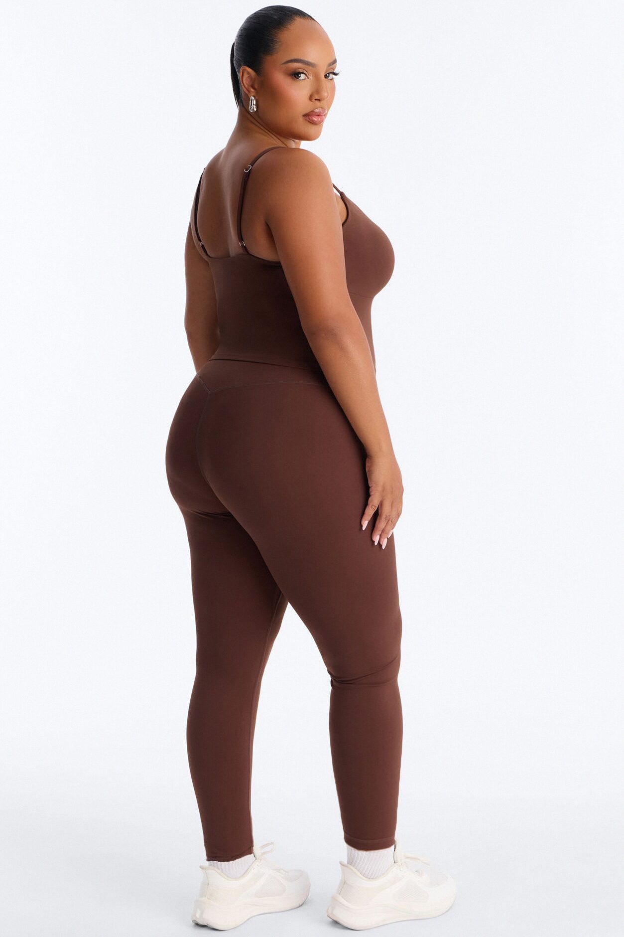 Natasha Active Legging Set - Chocolate