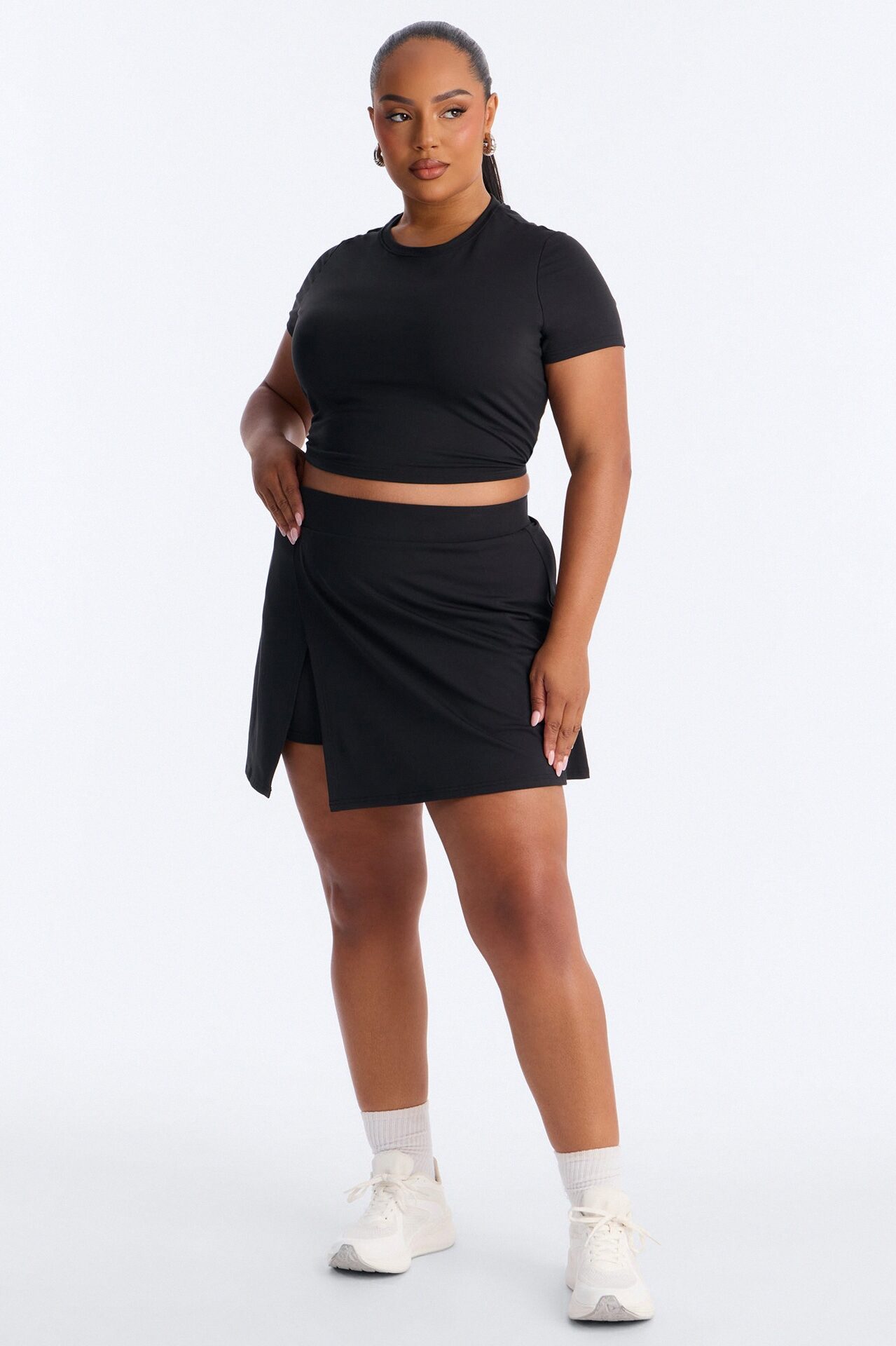Sandy Mini Skirt Set - Black