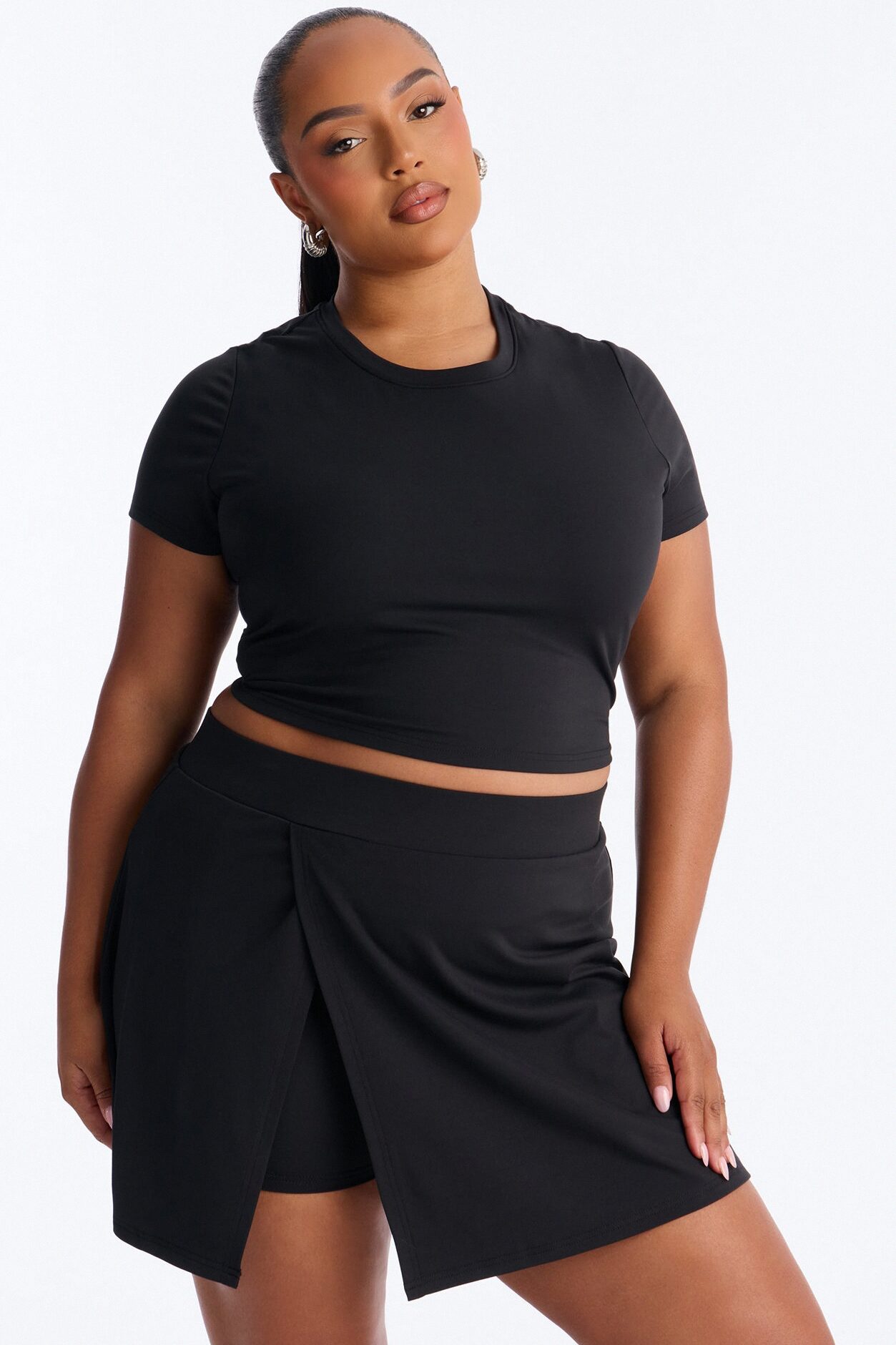 Sandy Mini Skirt Set - Black