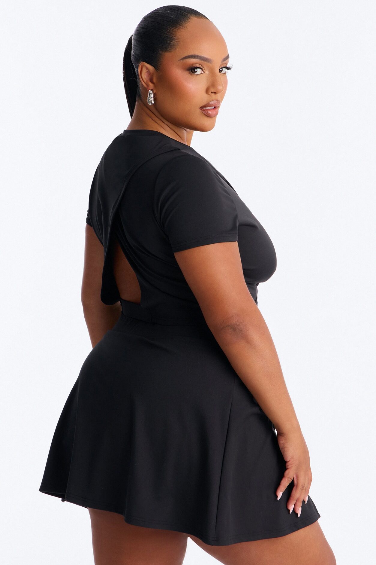 Sandy Mini Skirt Set - Black