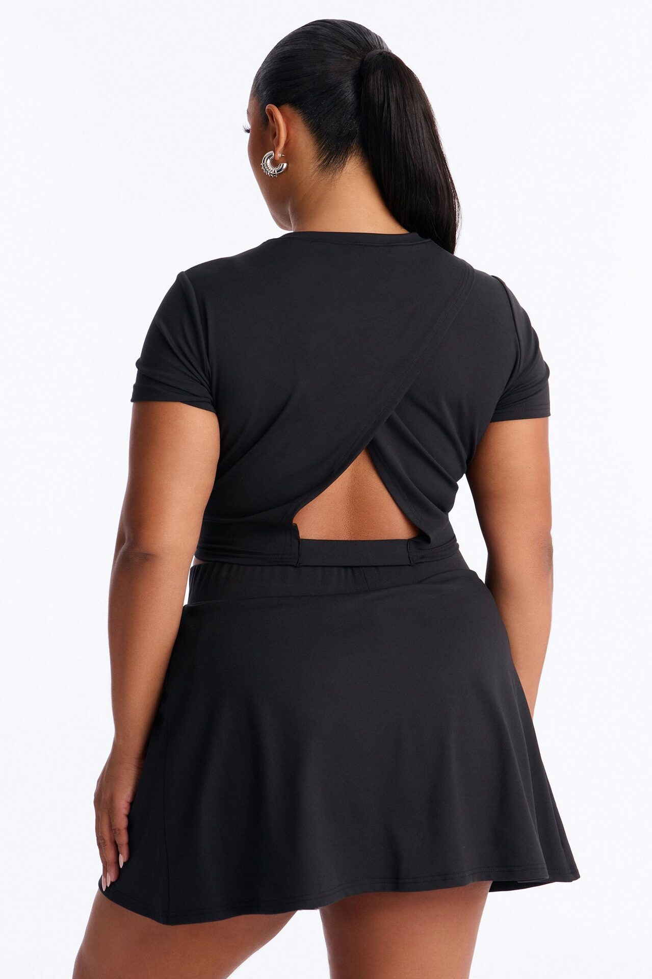 Sandy Mini Skirt Set - Black