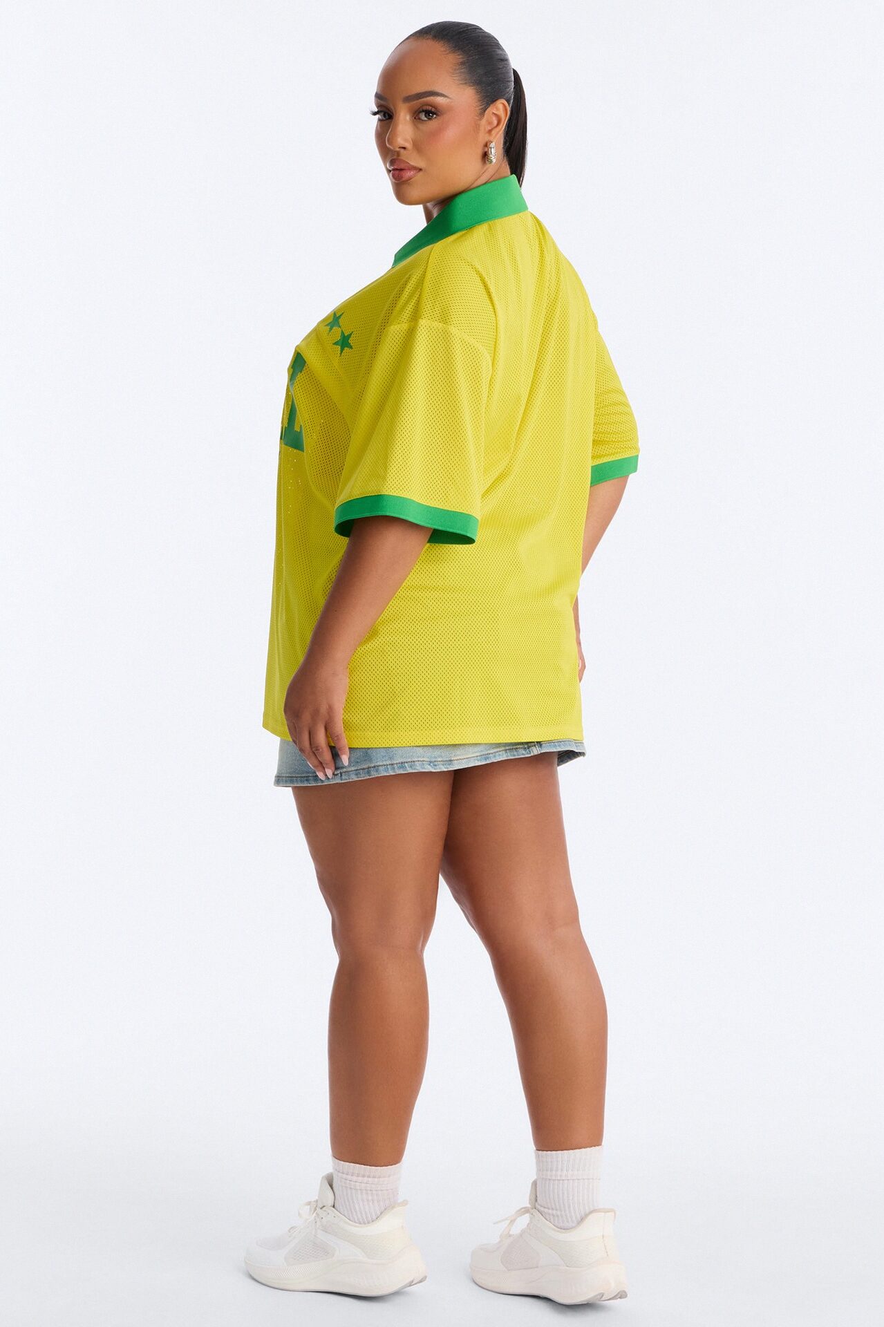 Brazil Mesh Collar Jersey - Yellow