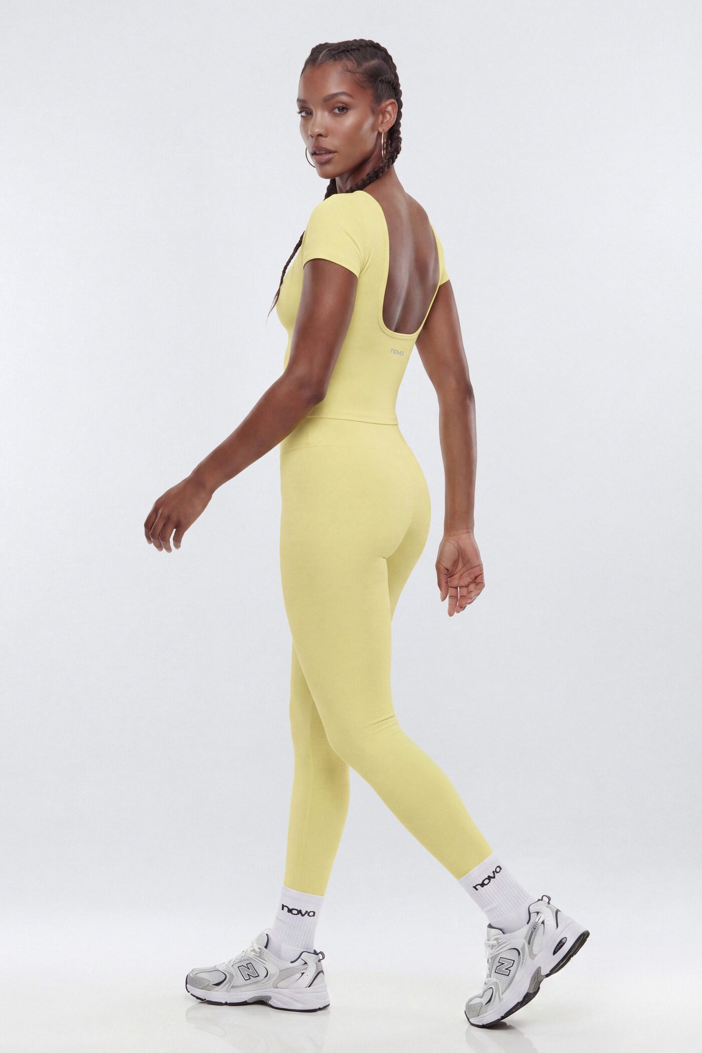 CloudForm™ Low Back Sports Top - Yellow