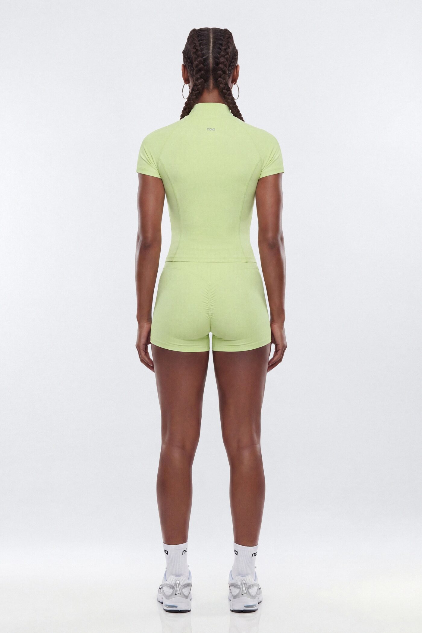 CloudForm™ 3″ Invisible Scrunch Biker Short - Pistachio