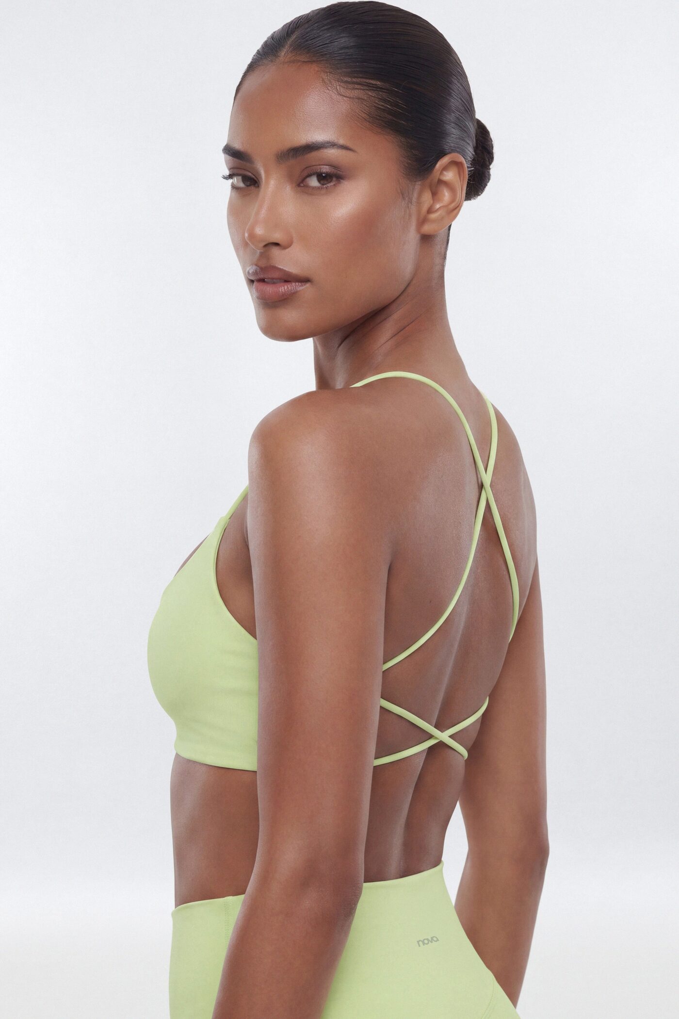 CloudForm™ Strappy Back Sports Bra - Pistachio