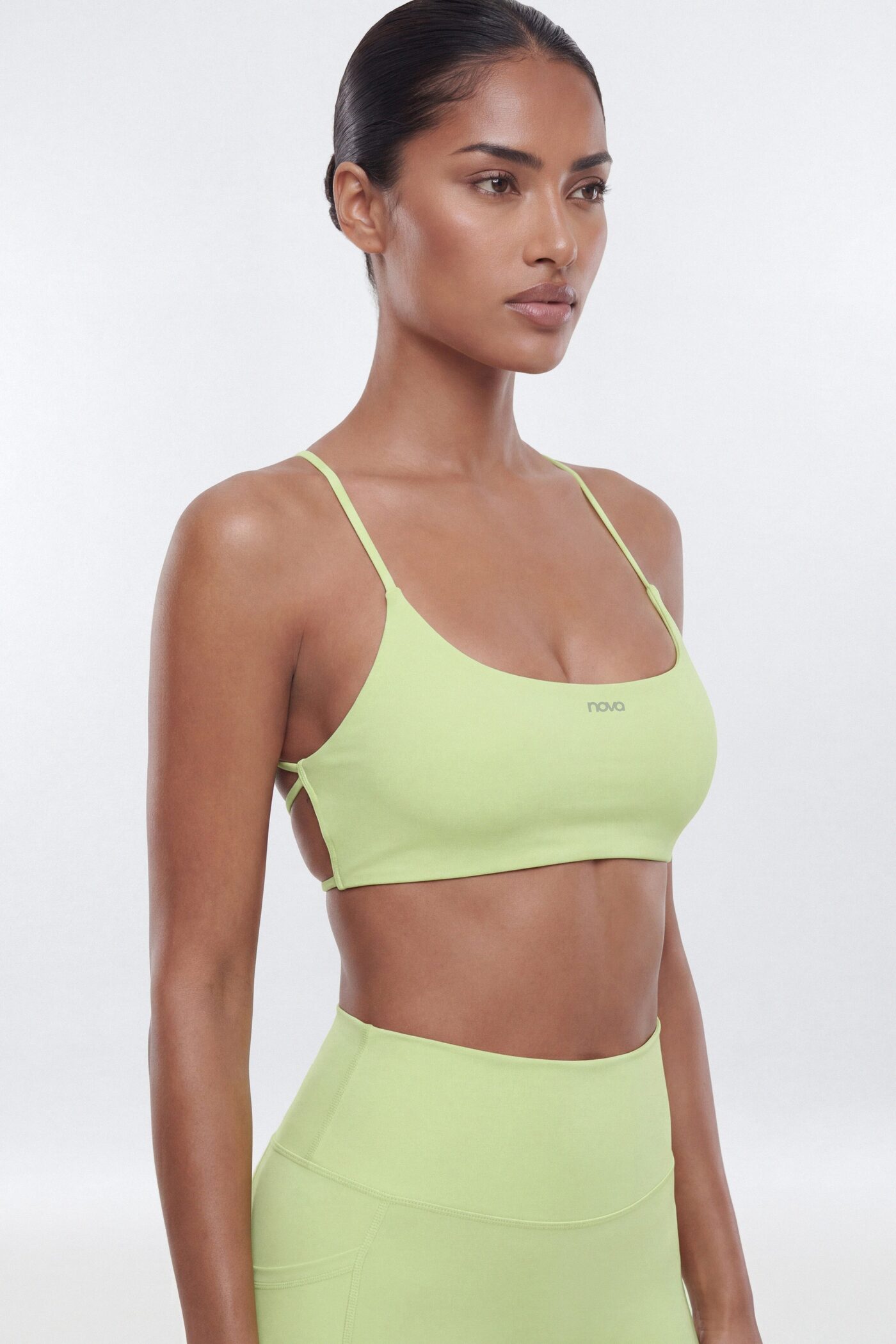 CloudForm™ Strappy Back Sports Bra - Pistachio