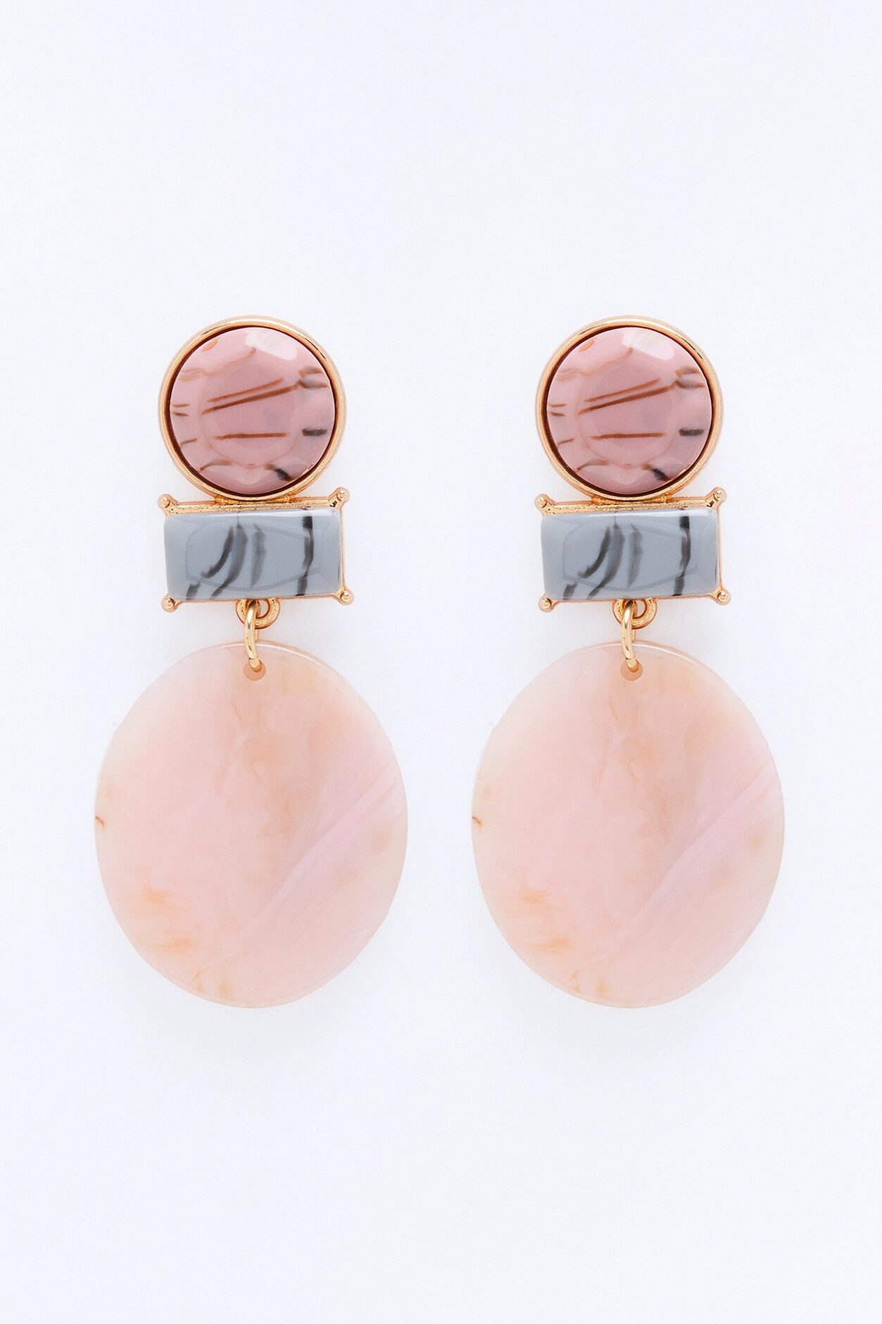 Found My Haven Drop Earrings - Pink/combo