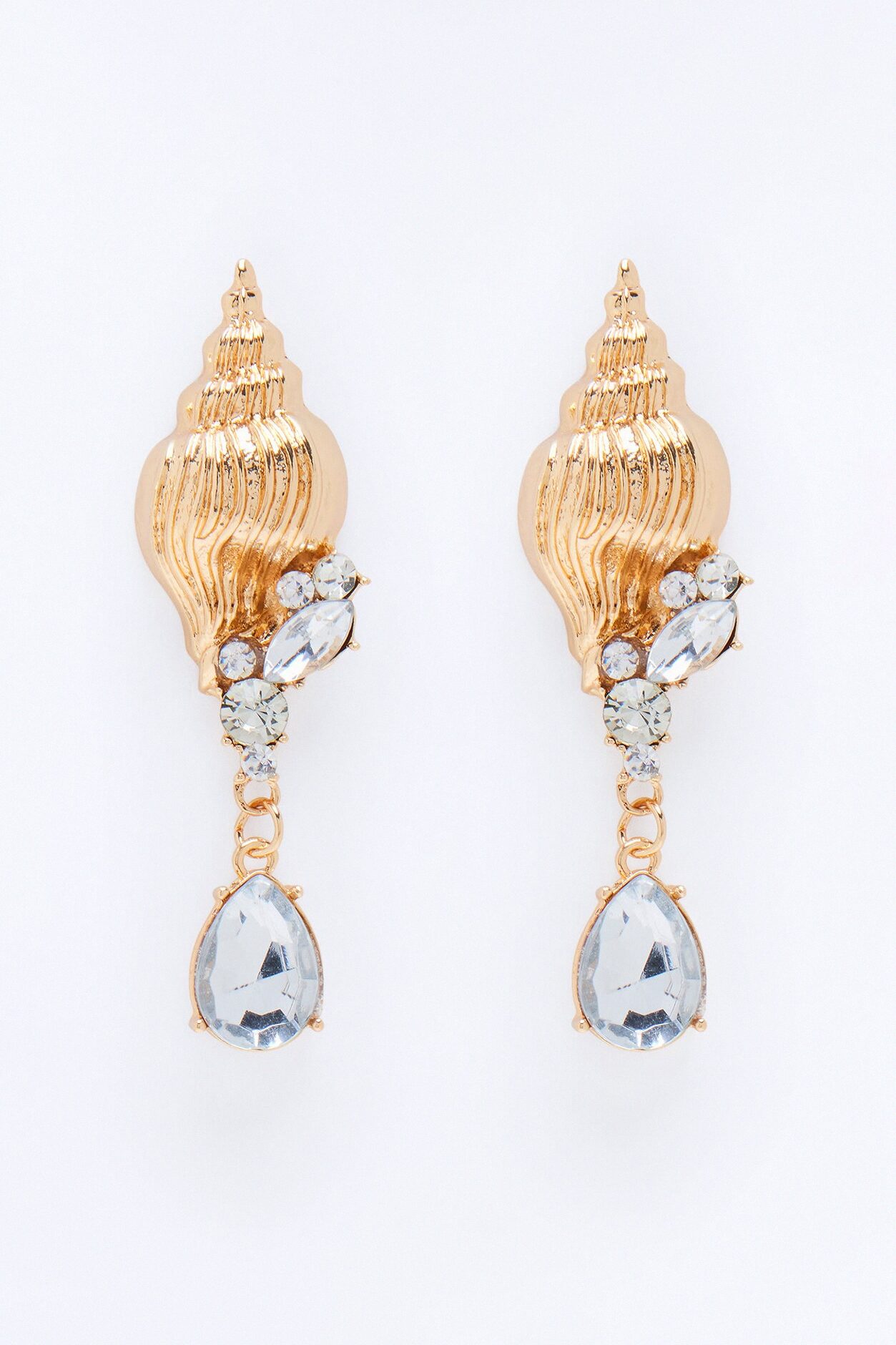 Soleil Shell Earrings - Gold