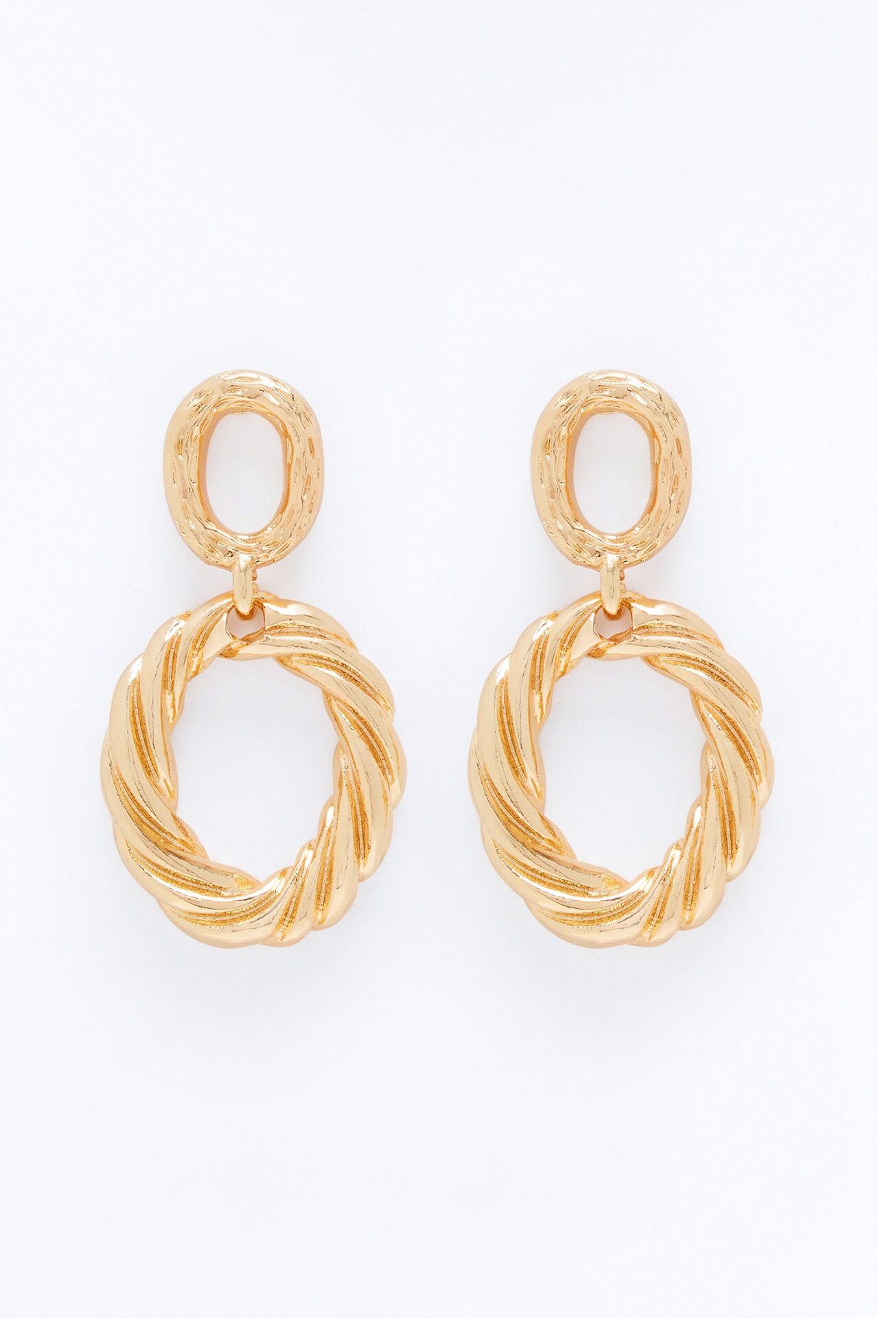 Revolving Drop Earrings - Gold