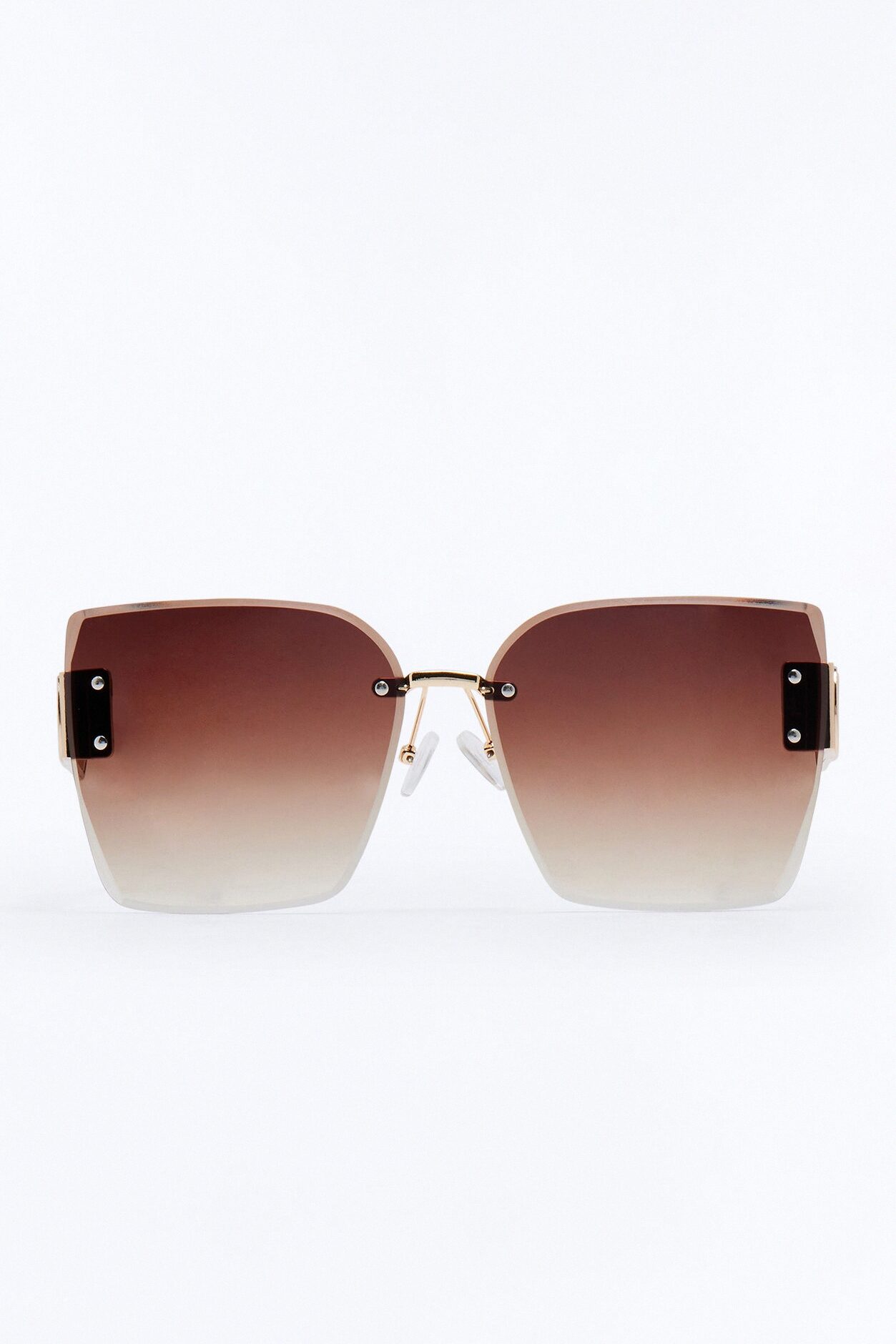 Chic Lady Sunglasses - Gold/Brown