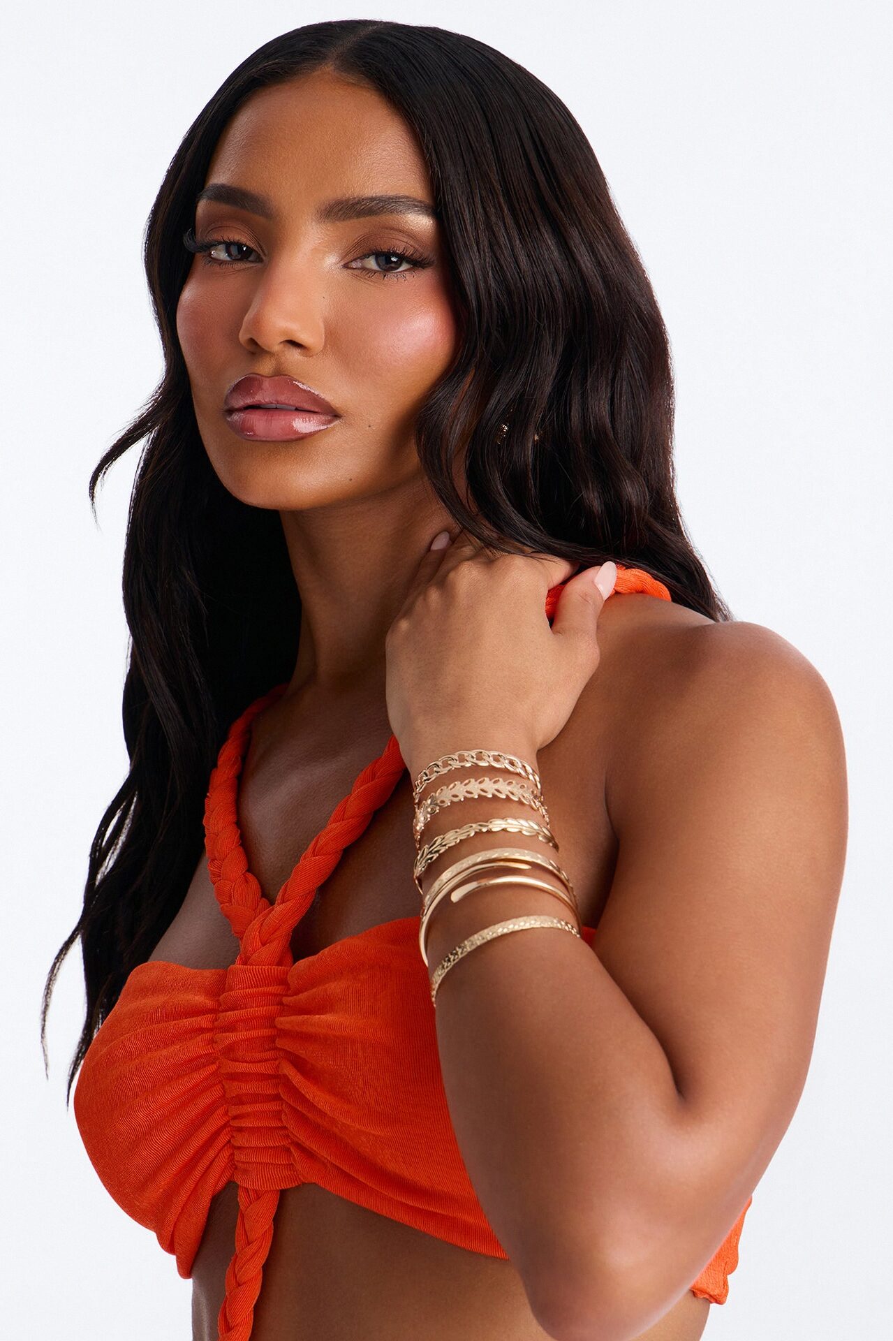 Vacation Mode 6 Piece Bangle Set - Gold