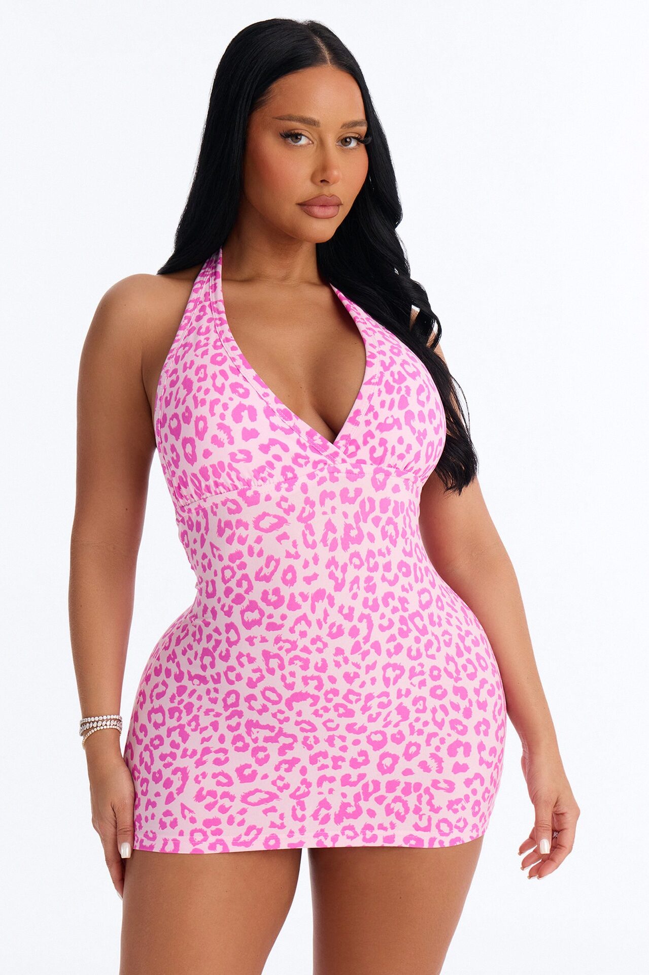 Can't Change My Spots PJ Sleep Dress - Pink/Pink