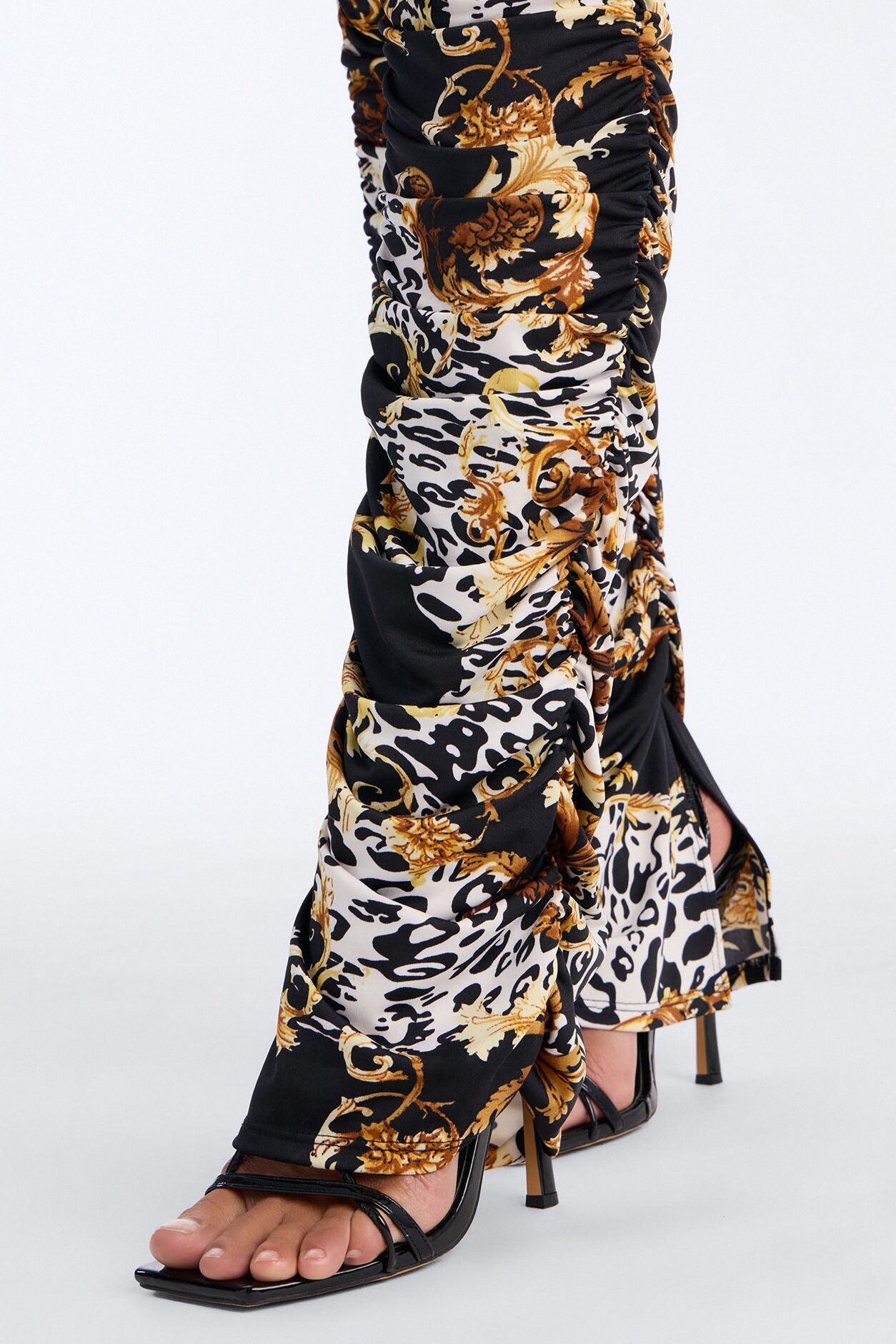 Labeled Luxe Stacked Skinny Pant - Black/combo
