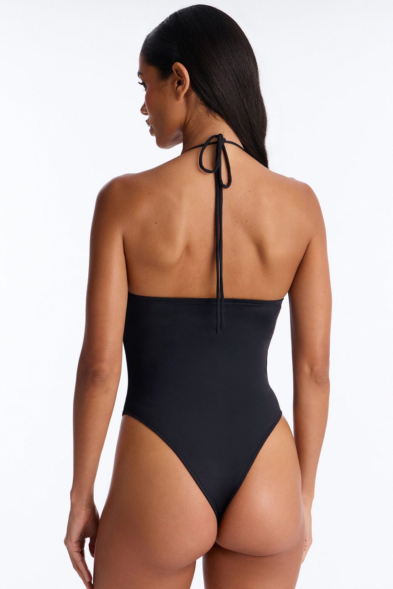 Midnight Goddess Bodysuit Skirt Set - Black