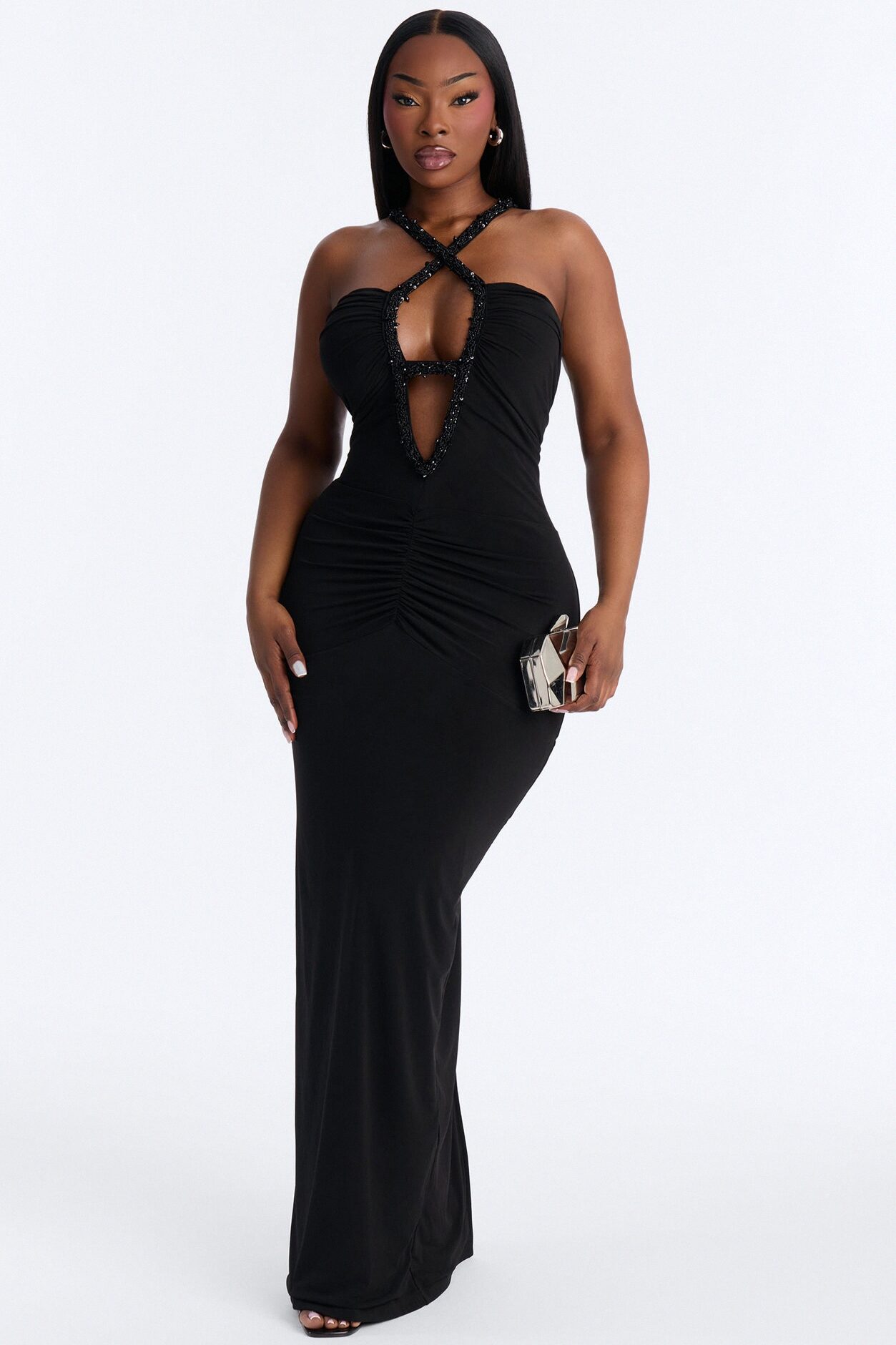 Alyna Maxi Dress - Black