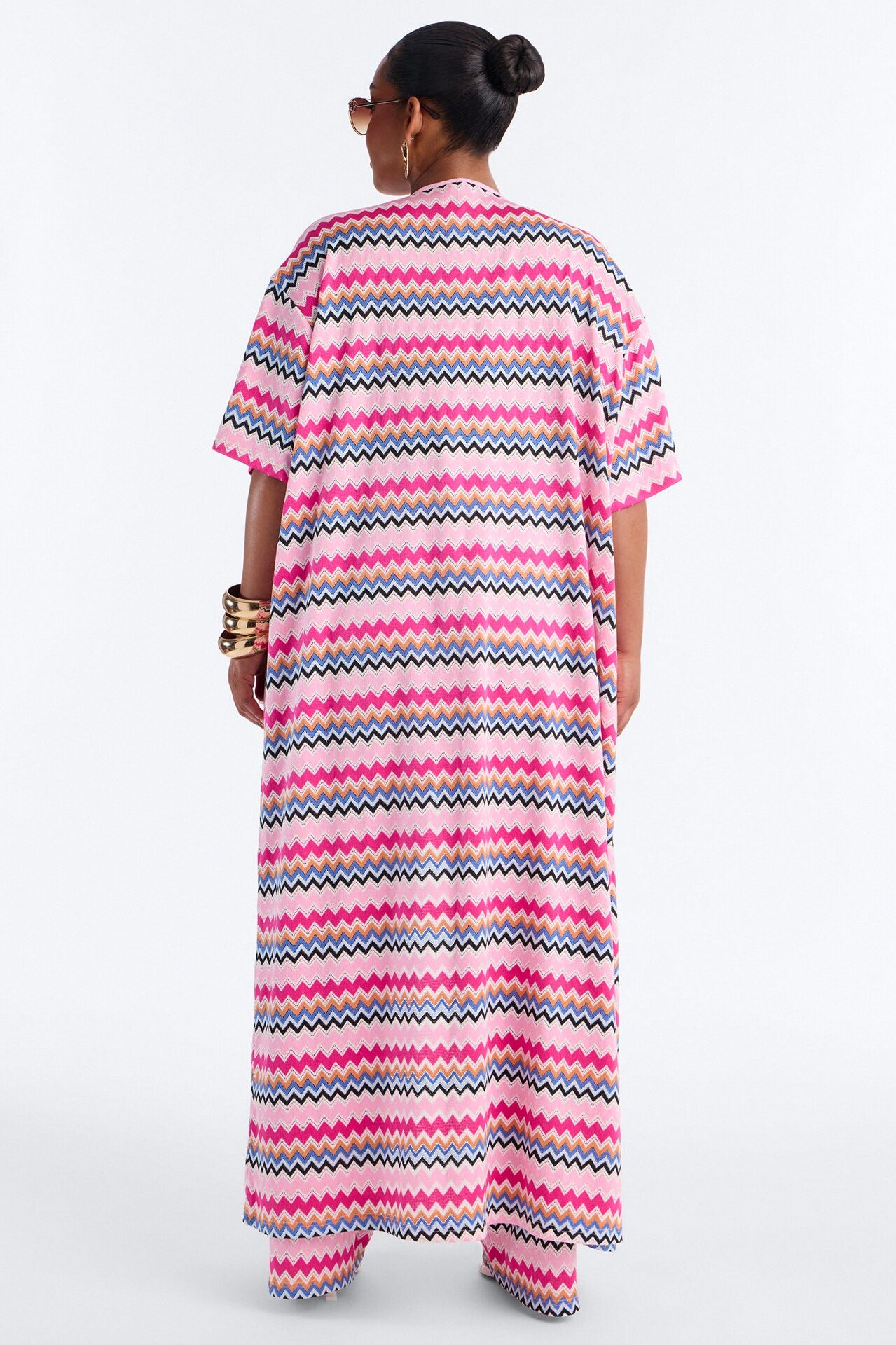 Cabana Crush 3 Piece Crochet Pant Set - Pink/combo