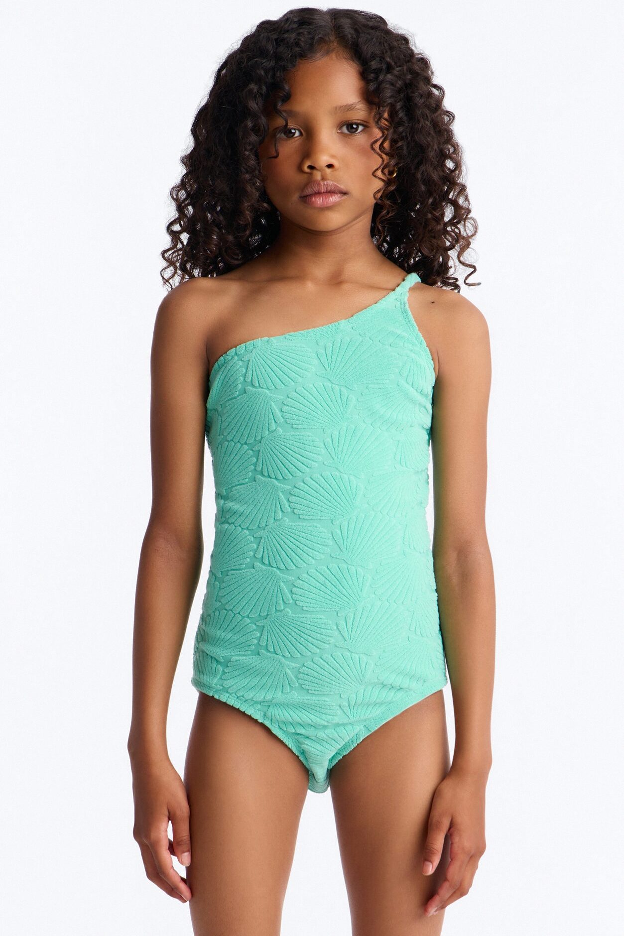 Mini Danielle Terry Cloth 3 Piece Short Set - Mint